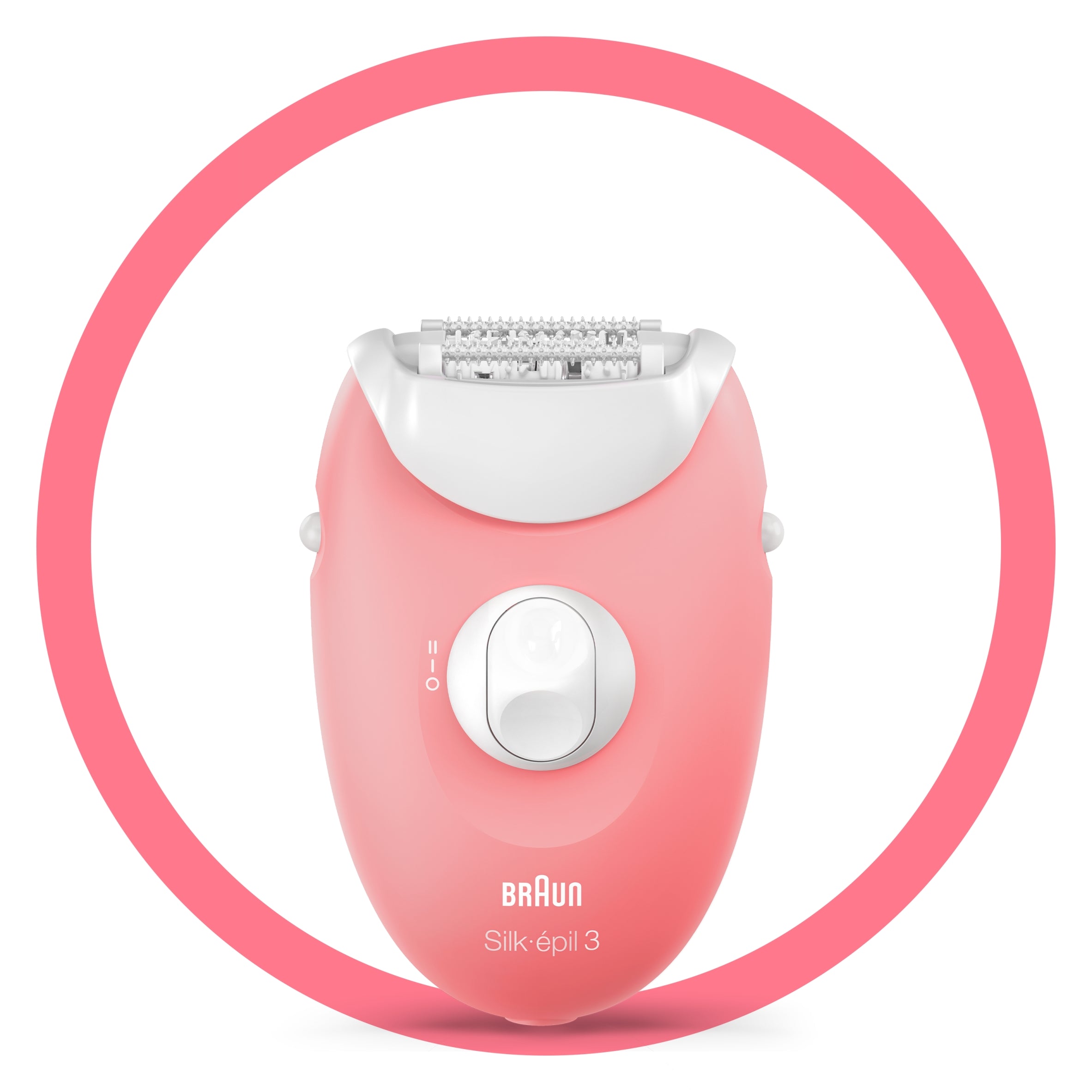 Epilator Braun Silk-épil 3 SES 3-176 - 20 tweezers, shaver, pink and white Manufacturer code B0B1VR58N5