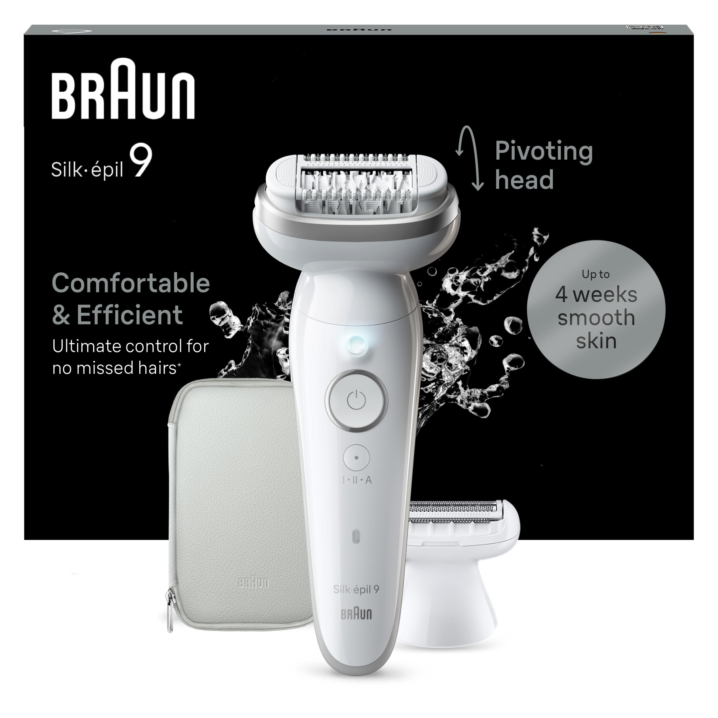 Epilator Braun Silk-épil 9 for women overlay 9-041 white/silver Packaging status original