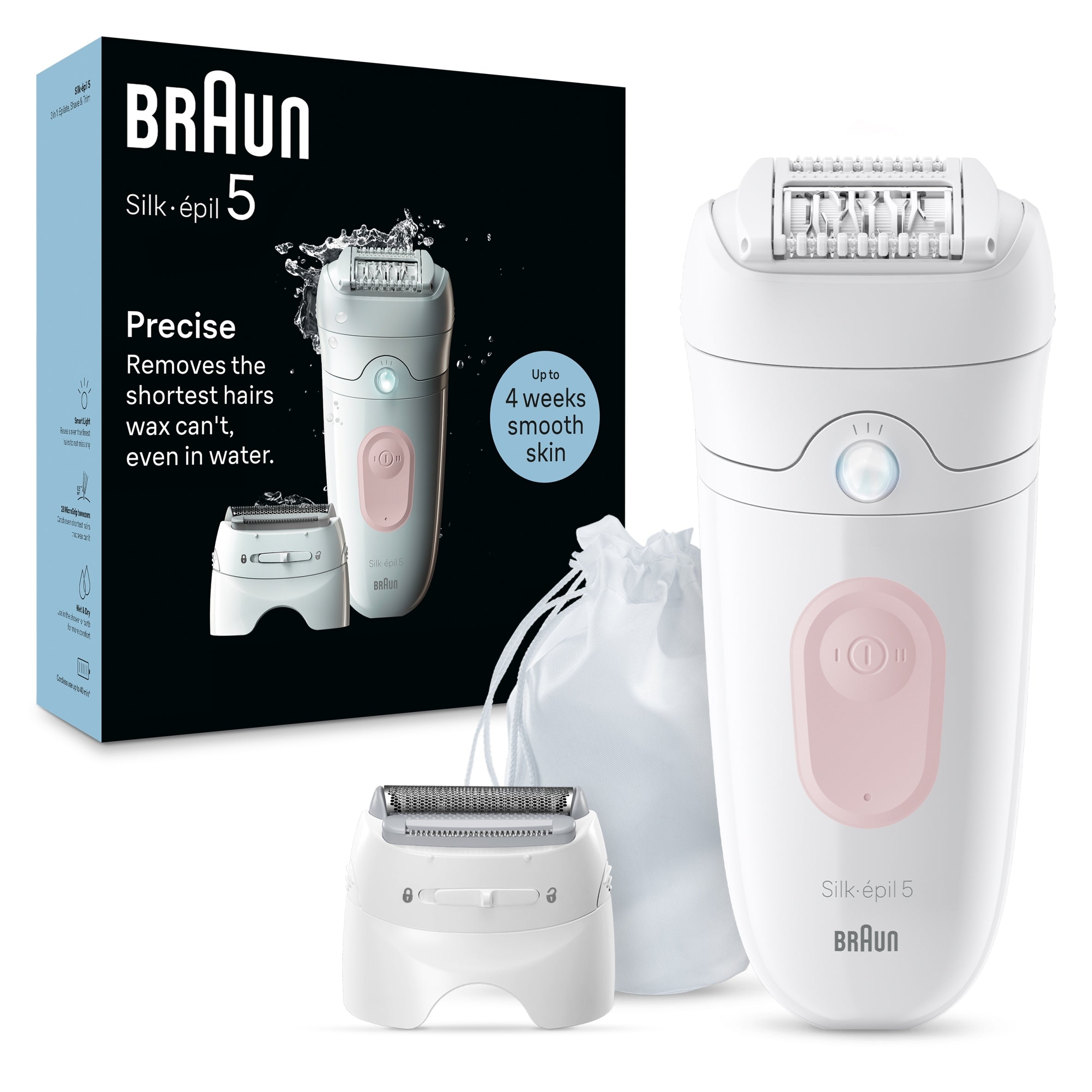 Epilator Braun Silk-épil SE5-030, white/pink