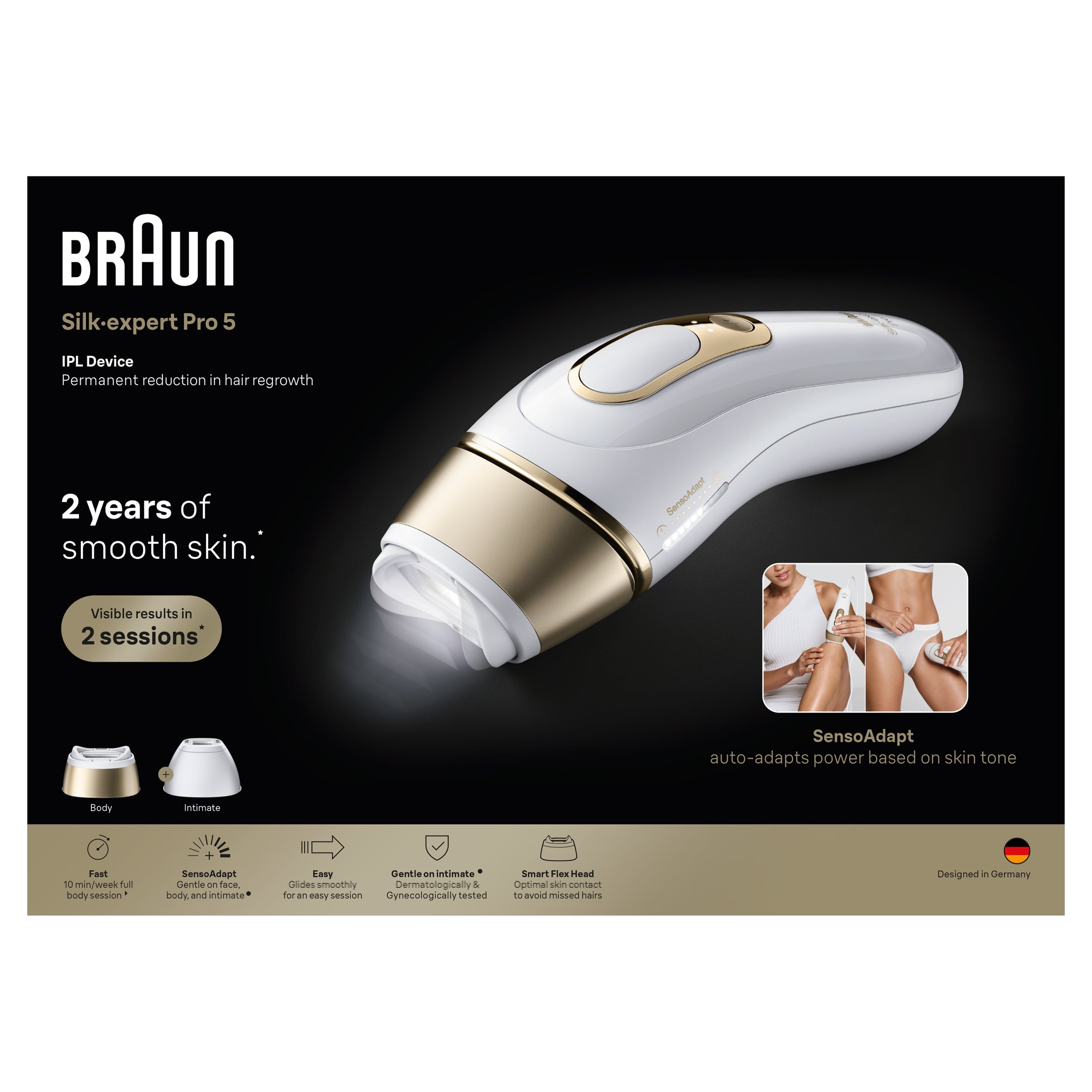 Epilator Braun Silk-expert Pro 5 IPL PL5221 Sensor Smart SkinProtect Manufacturer code PL5221