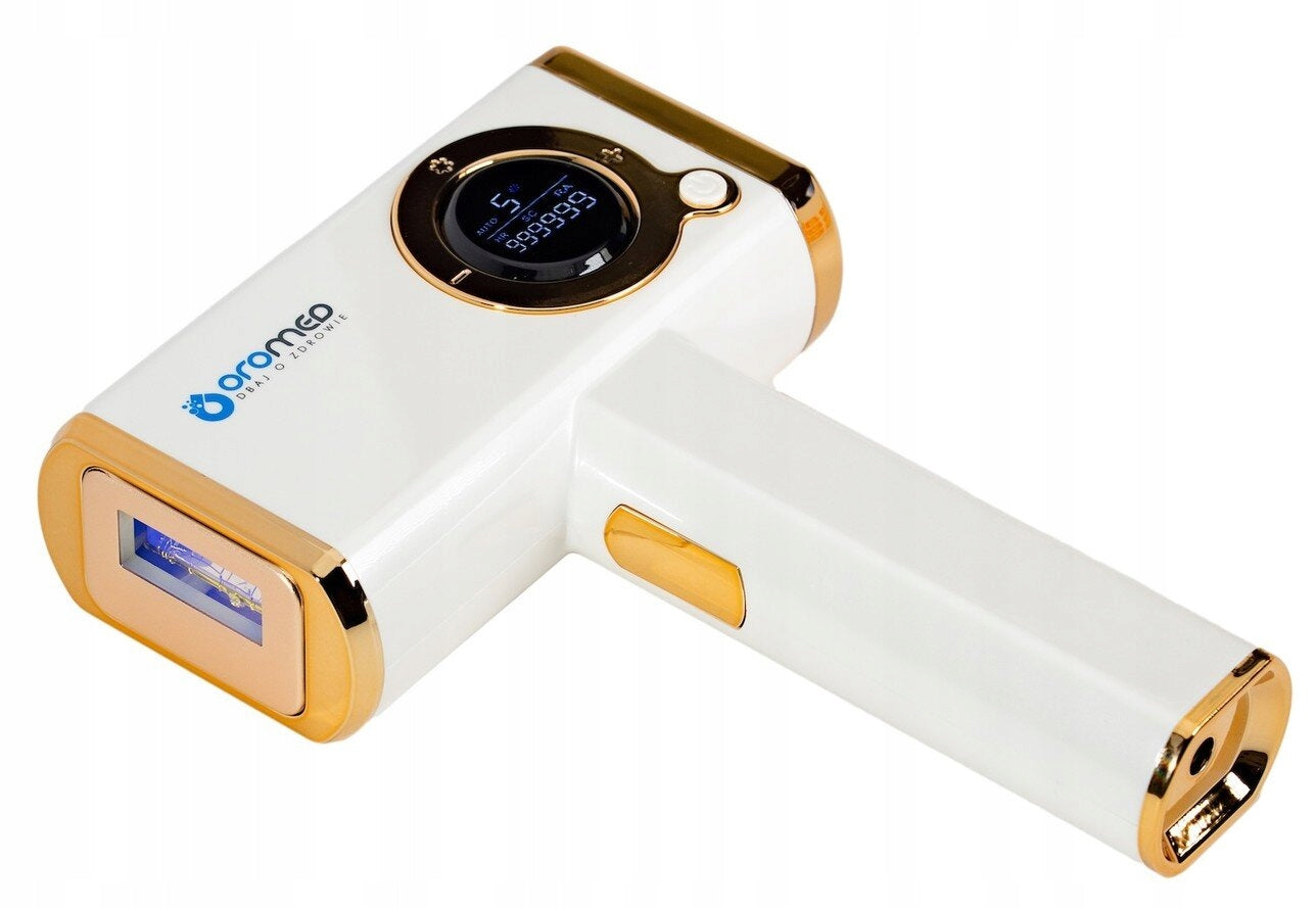Epilator OROMED IPL Oro-ice White and gold Batteries included yes