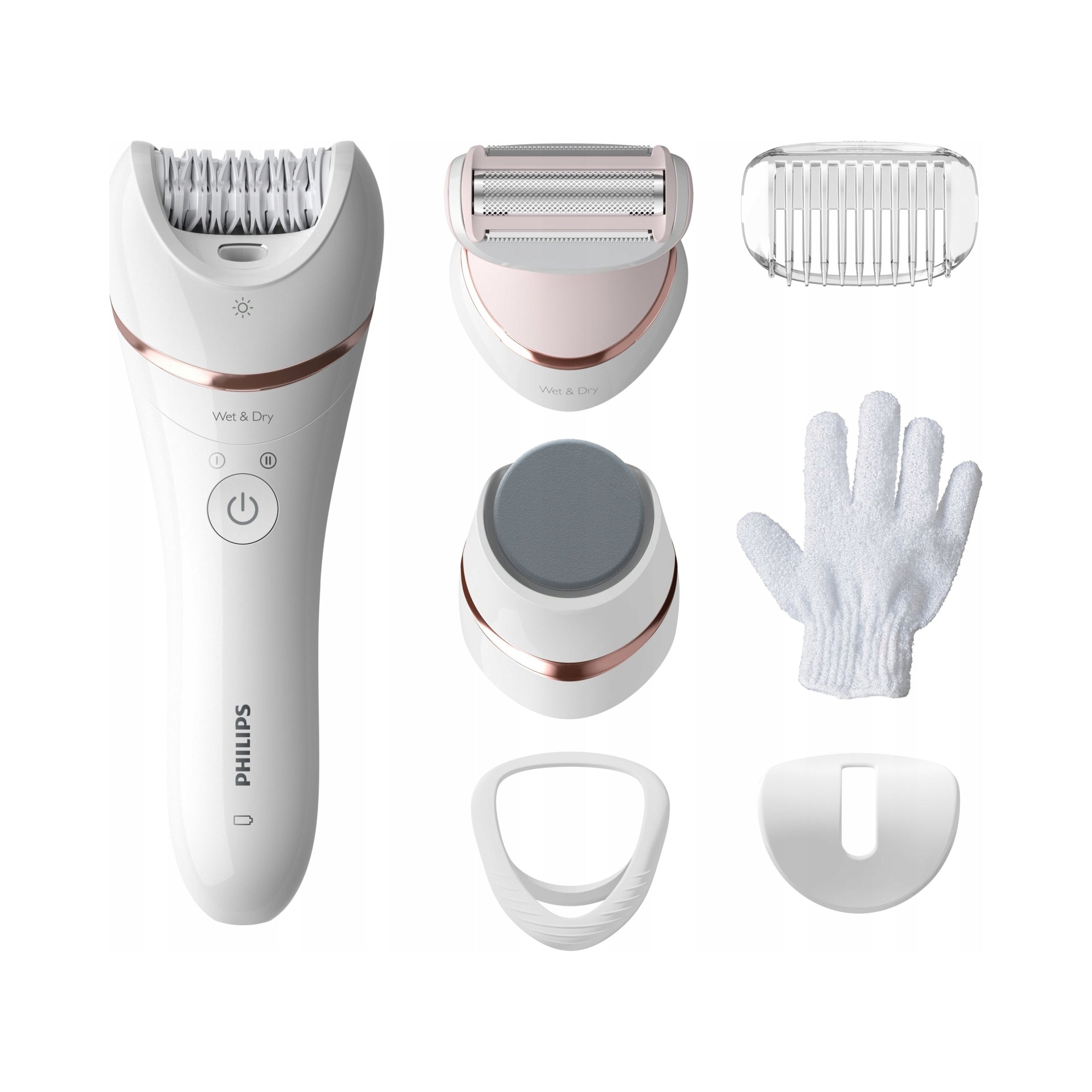 Epilator Philips BRE730/10 with heel cap