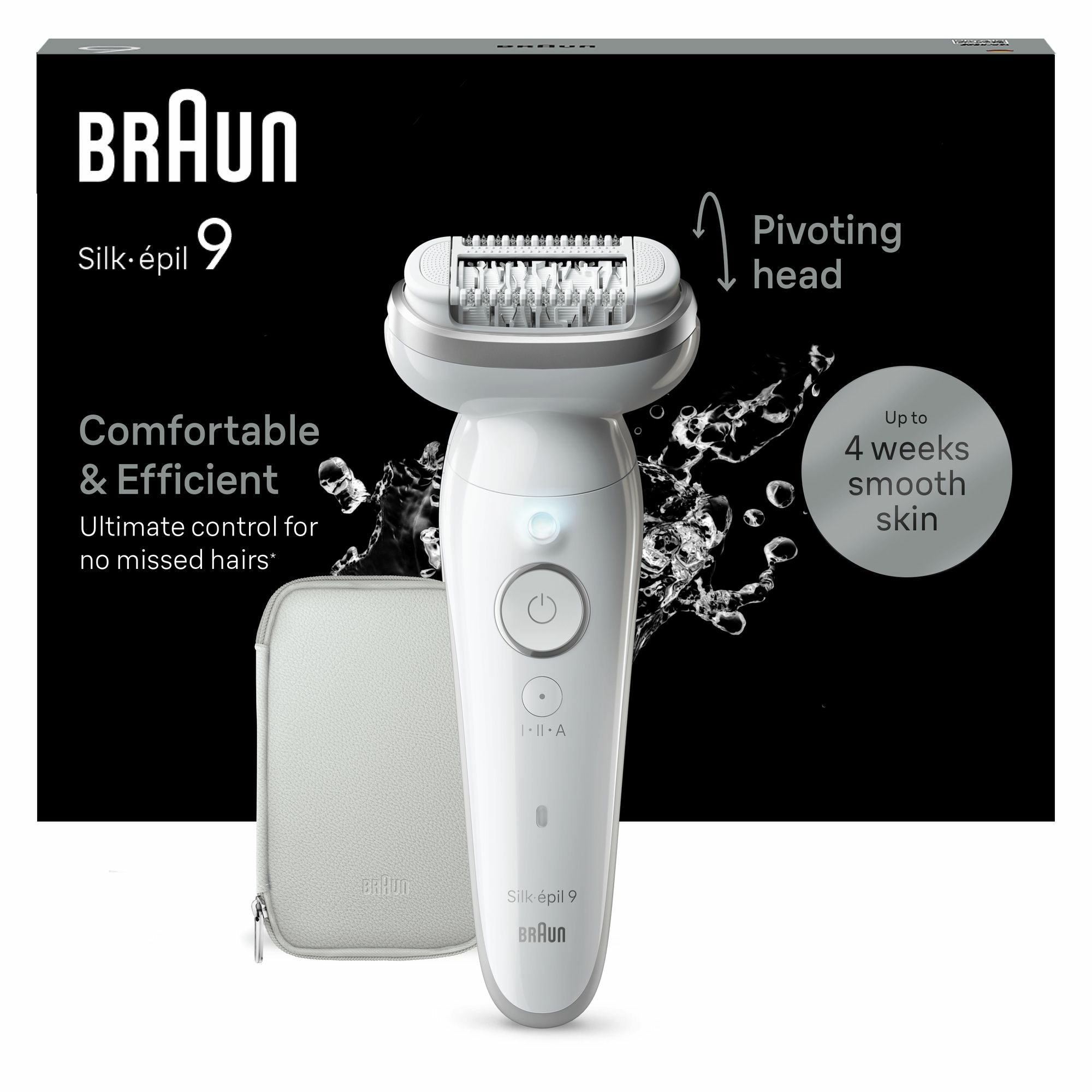 Epilator Wireless Portable for Bikini Legs Braun Silk-Epil SES9-011 Manufacturer code 5380