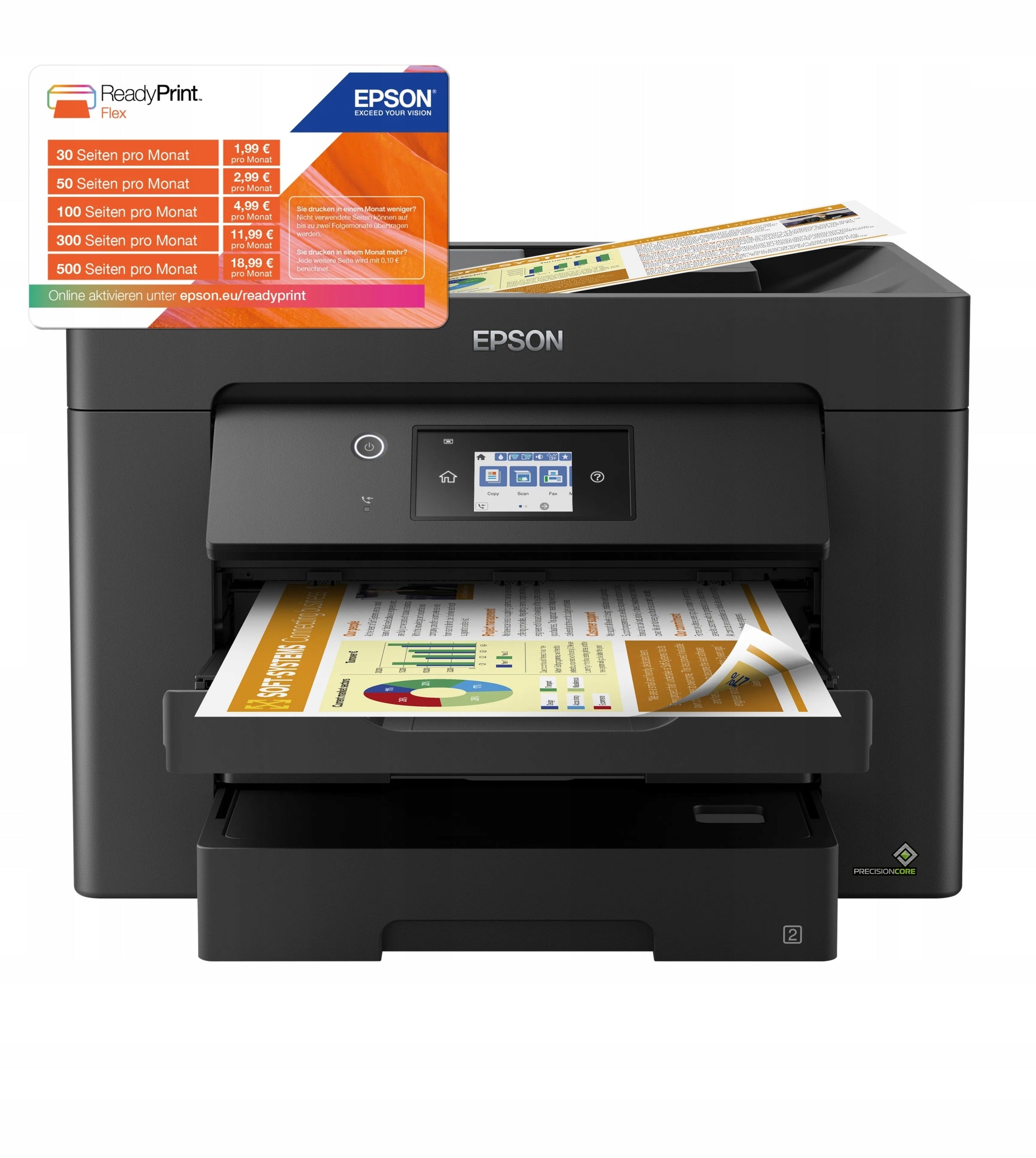 Epson WorkForce WF-7830DTWF A3 4800 x 2400 DPI Wi-Fi Inkjet Printer Model WorkForce WF-7830DTWF