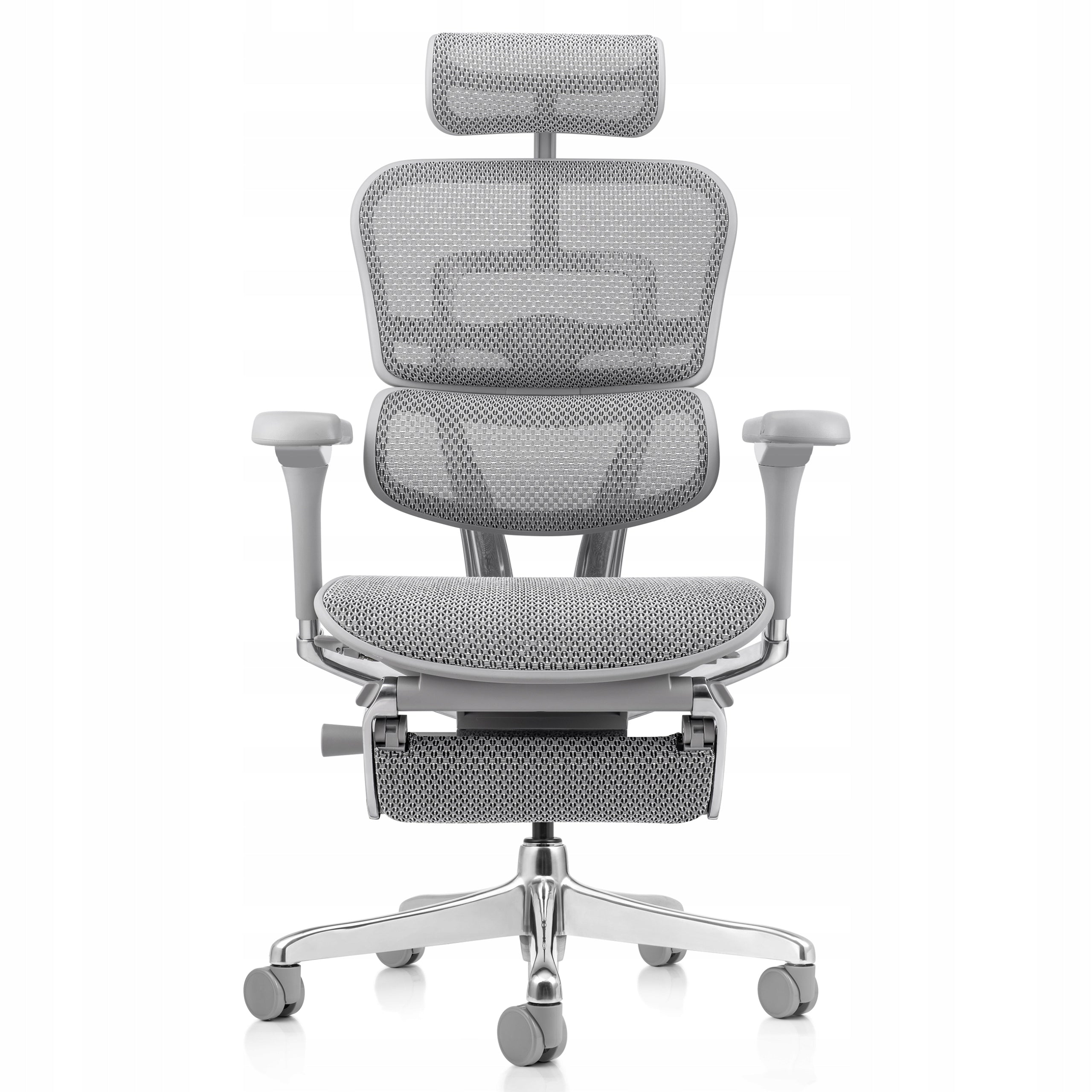 Ergonomic Office Chair Set with Footrest Ergohuman 2 Elite Grey Packaging status original