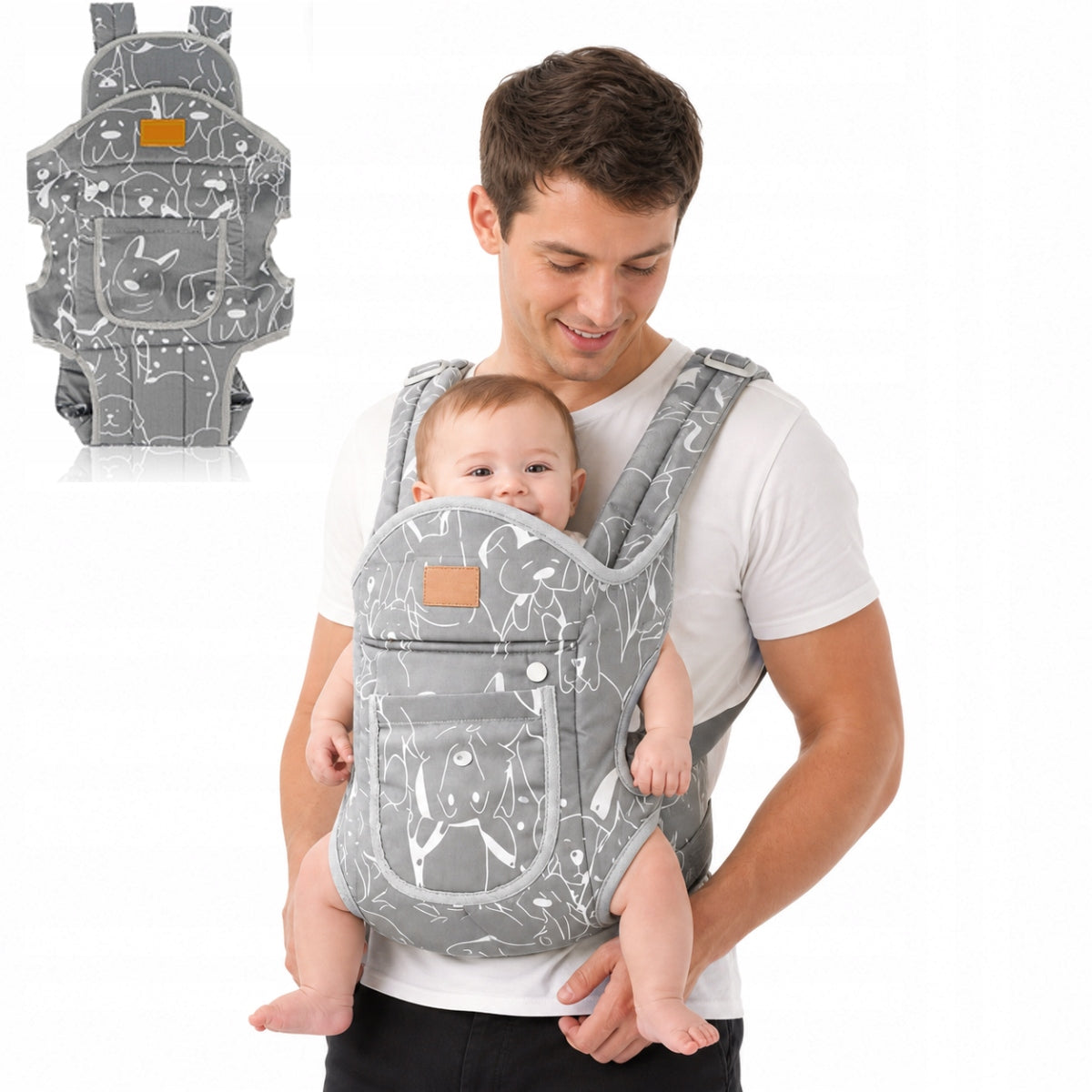 Ergonomic carrier for baby – tourist, from newborn