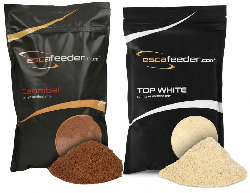 Esca Feeder Method Mix Top White + Cannibal 2x 800g
