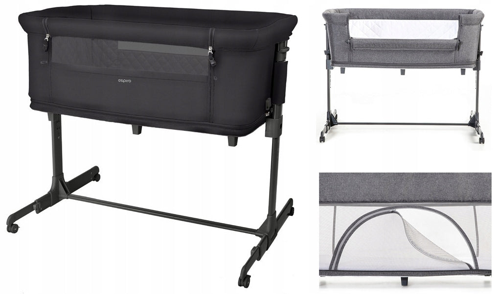 Espiro Cloud Cot and playpen 3in1 col. 10 BLACK SHADOW