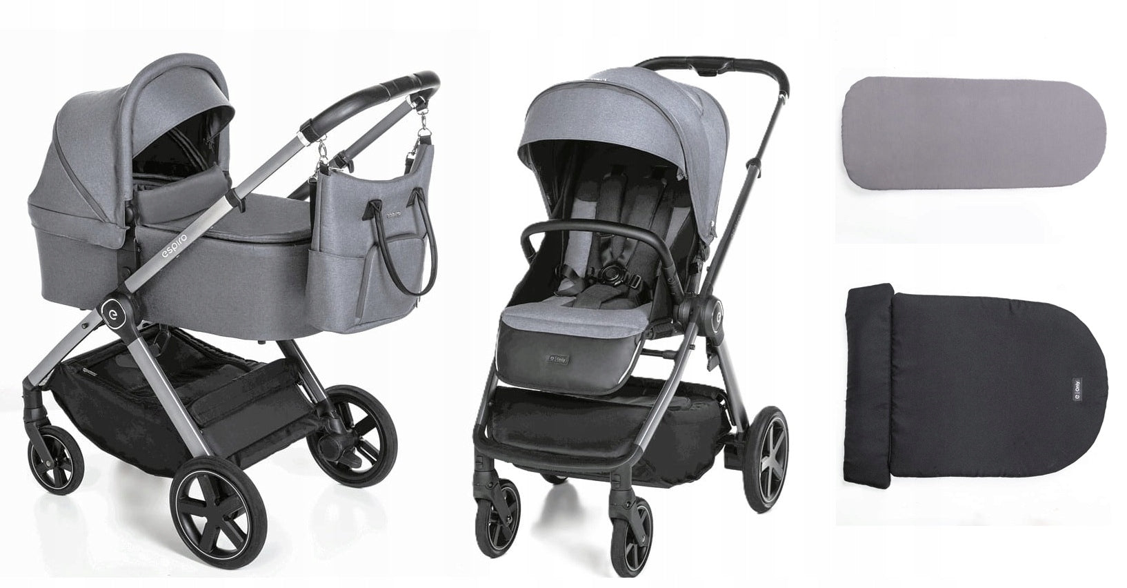 Espiro Only universal trolley 2in1 multifunctional - 17 graphite street
