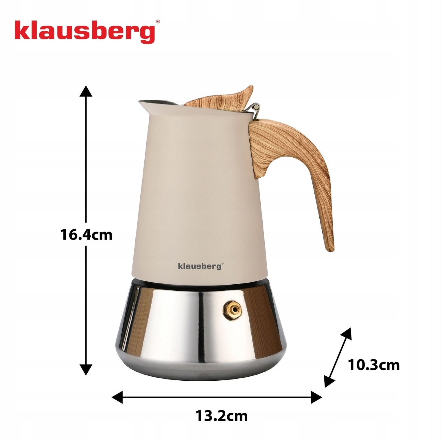 Espresso Coffee Maker Stainless Coffee Maker 200 ml 4 Cups Manufacturer code KB-7994