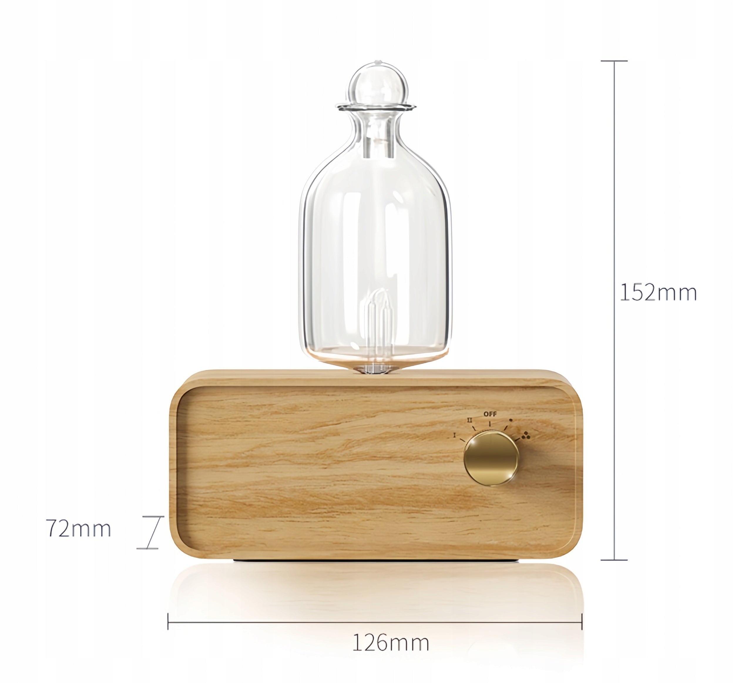 Essential Oil Diffuser Anhydrous Nebulizer Glass AROMATHERAPY Packaging status original