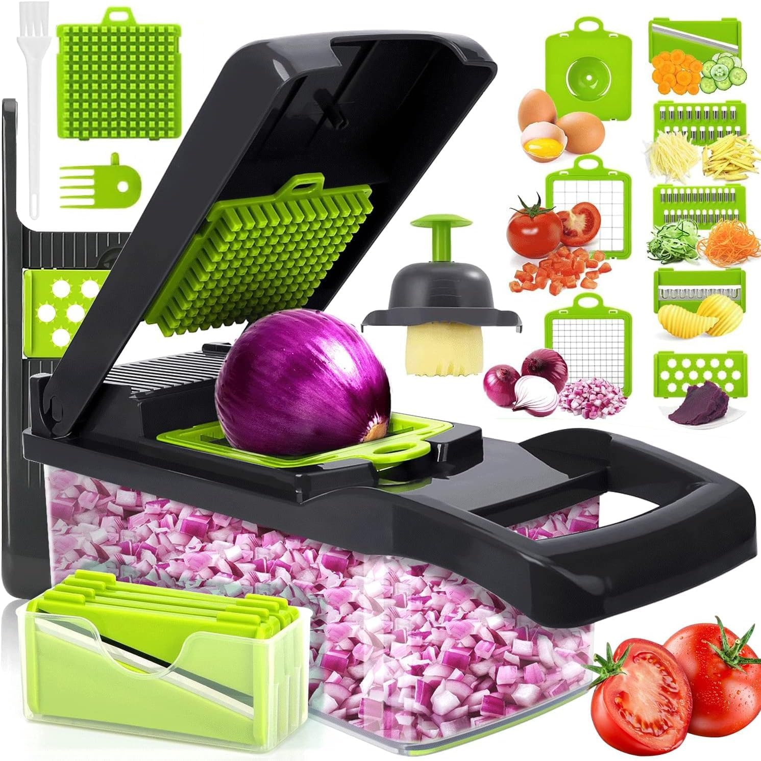 Etievort 16in1 Slicer Mandolin For Vegetables
