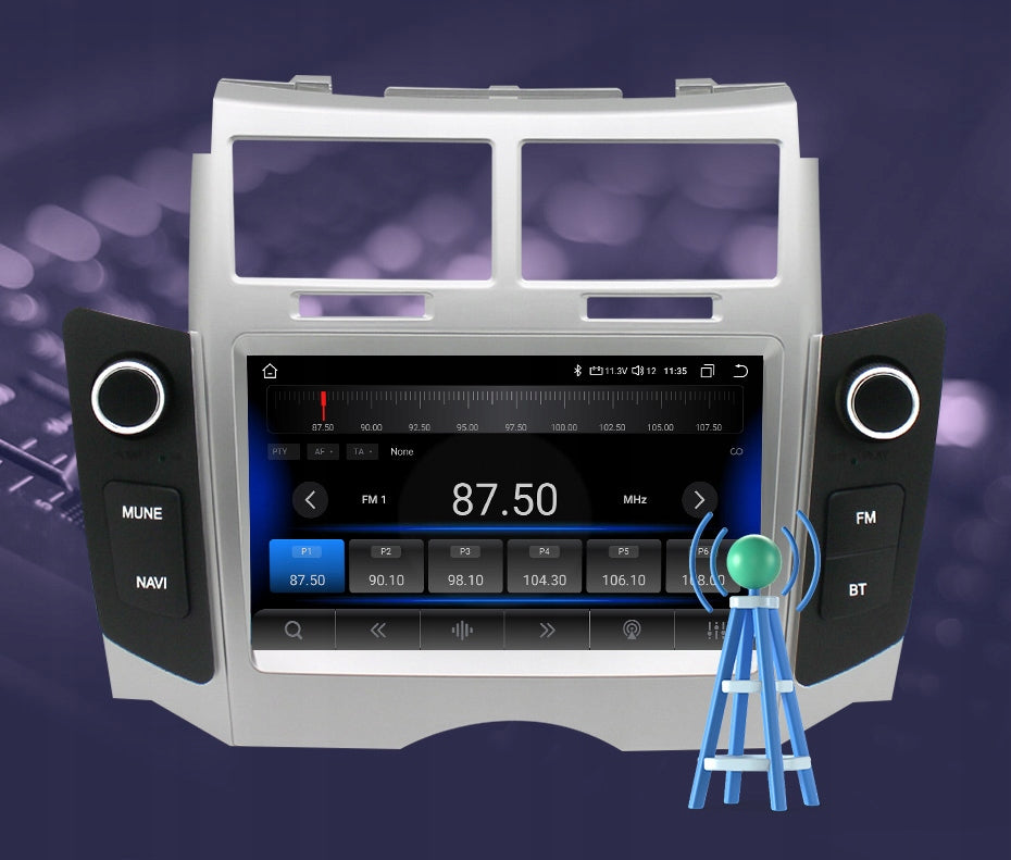 Eunavi Android Car Radio For Toyota Yaris XP90 Vitz Platz 2005-2011 2G 64G Brand Eunavi