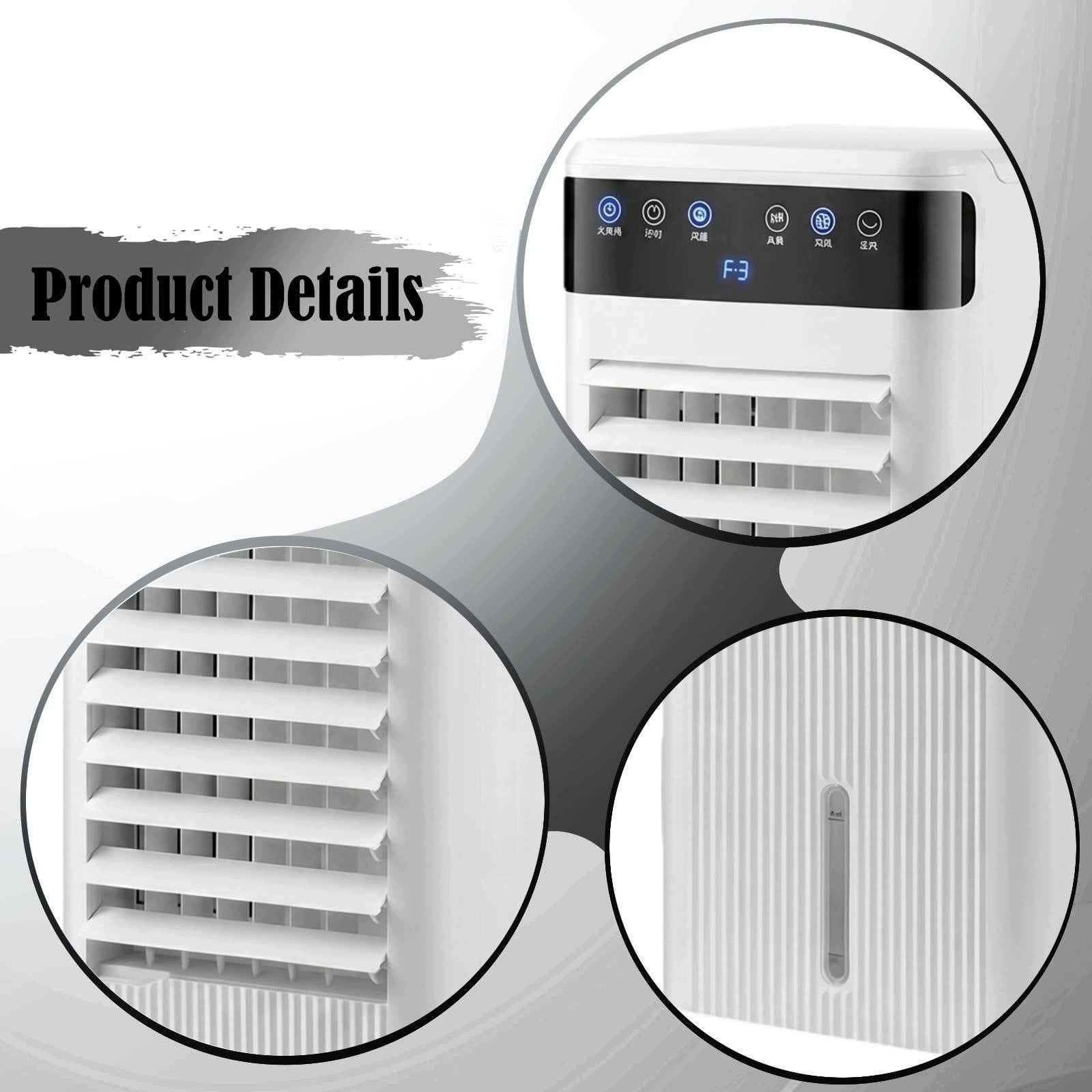Evaporative Air Cooler Fan Easy Clean Compact Quiet Portable Swamp Cooler 3 Medical device no