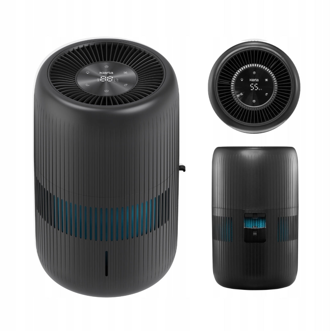 Evaporative humidifier Klarta HUMEA GRANDE Black LED 80m² 600 ml/h PZH Manufacturer code Humea Grande
