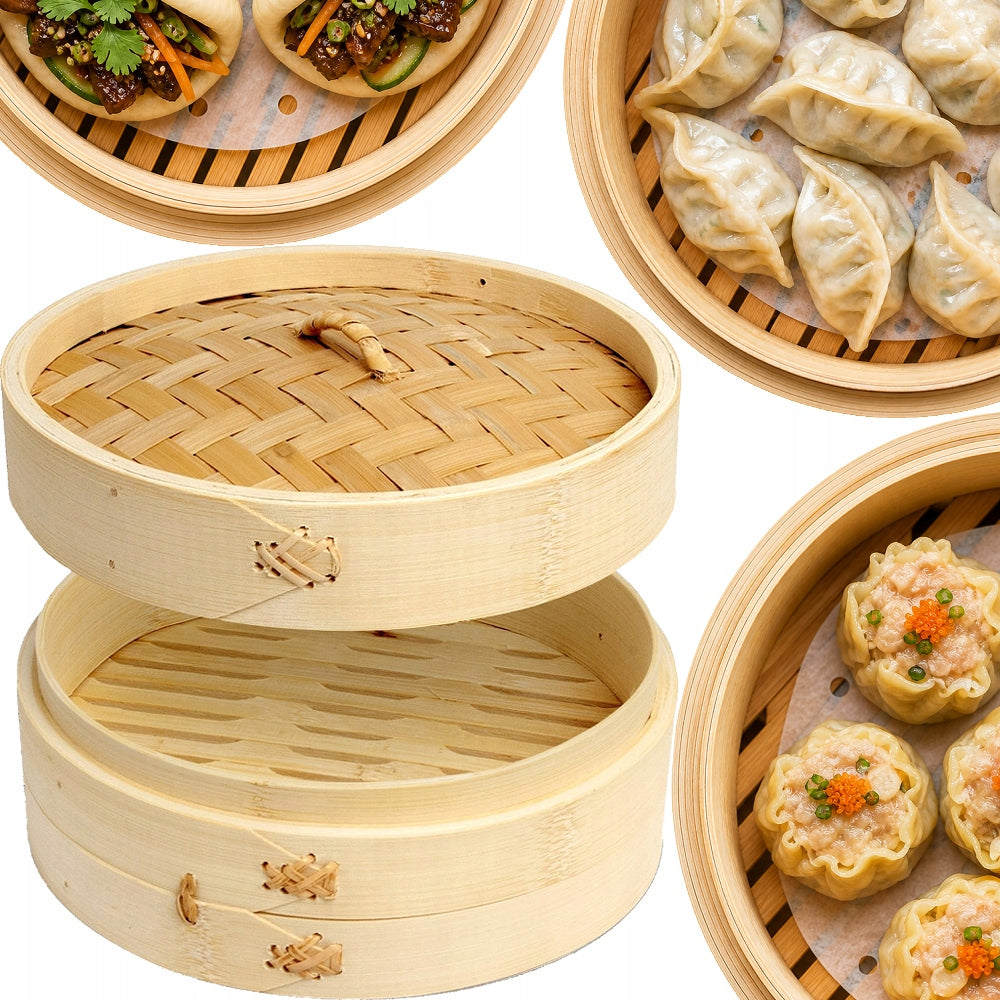 Evaporator Bamboo Basket Round Basket Diameter 25cm EMRO AZIATICA