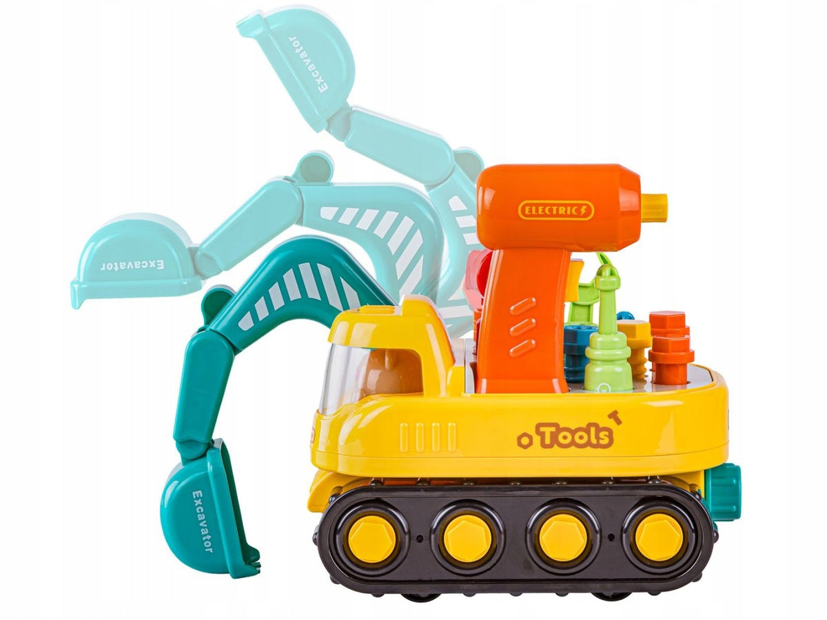 Excavator for Unscrewing and Twisting Rides Twists + Screwdriver Tools Brand DK