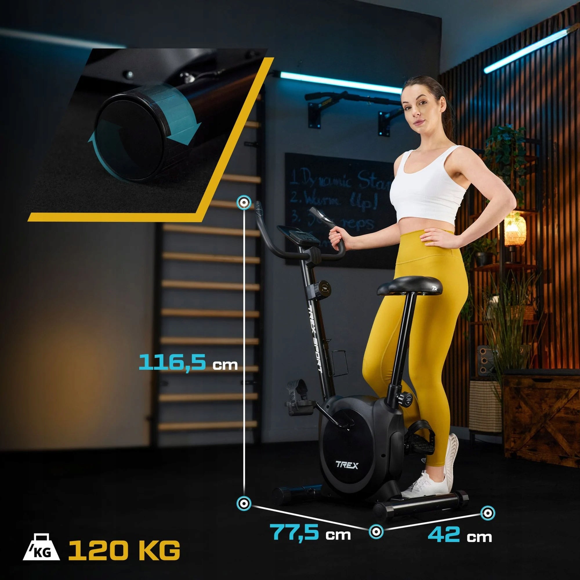 Exercise Bike Magnetic Fitness Bike 120kg Trex Sport Packaging status original