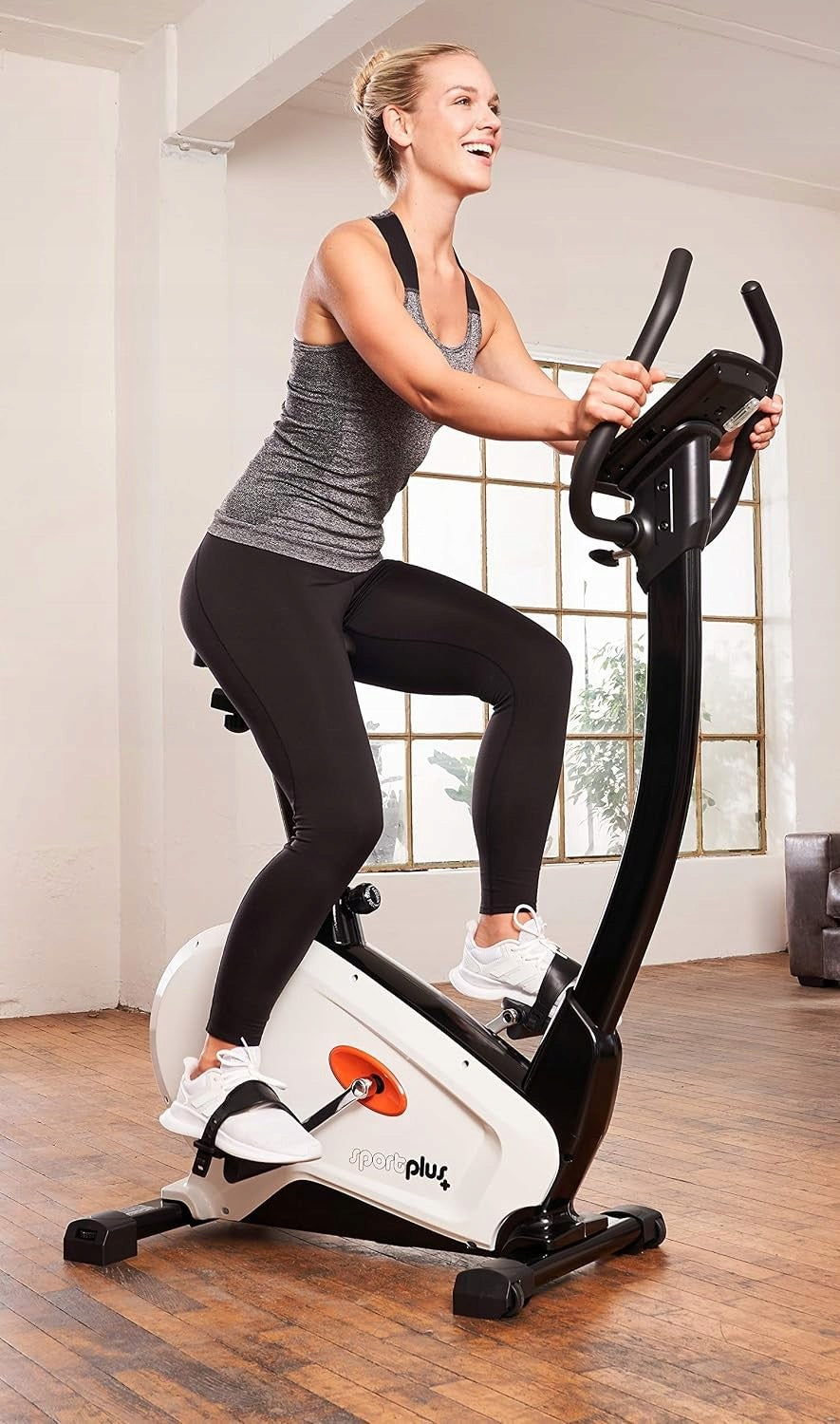 Exercise Bike SportPlus SP-HT-9800-iE 24 Resistance Levels 130 kg 240W Model SP-HT-9800-iE