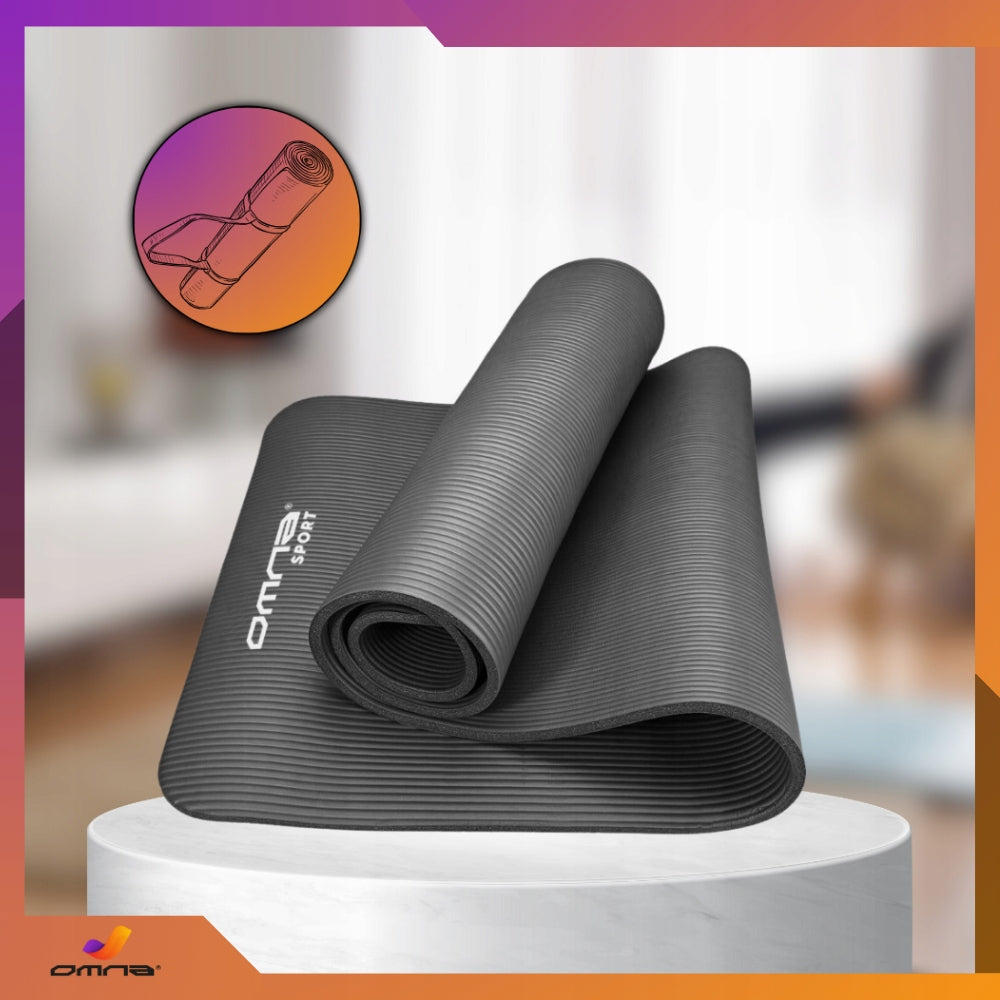 Exercise Mat Non-Slip Thick Folding Large Fitness Yoga Mat Color gold