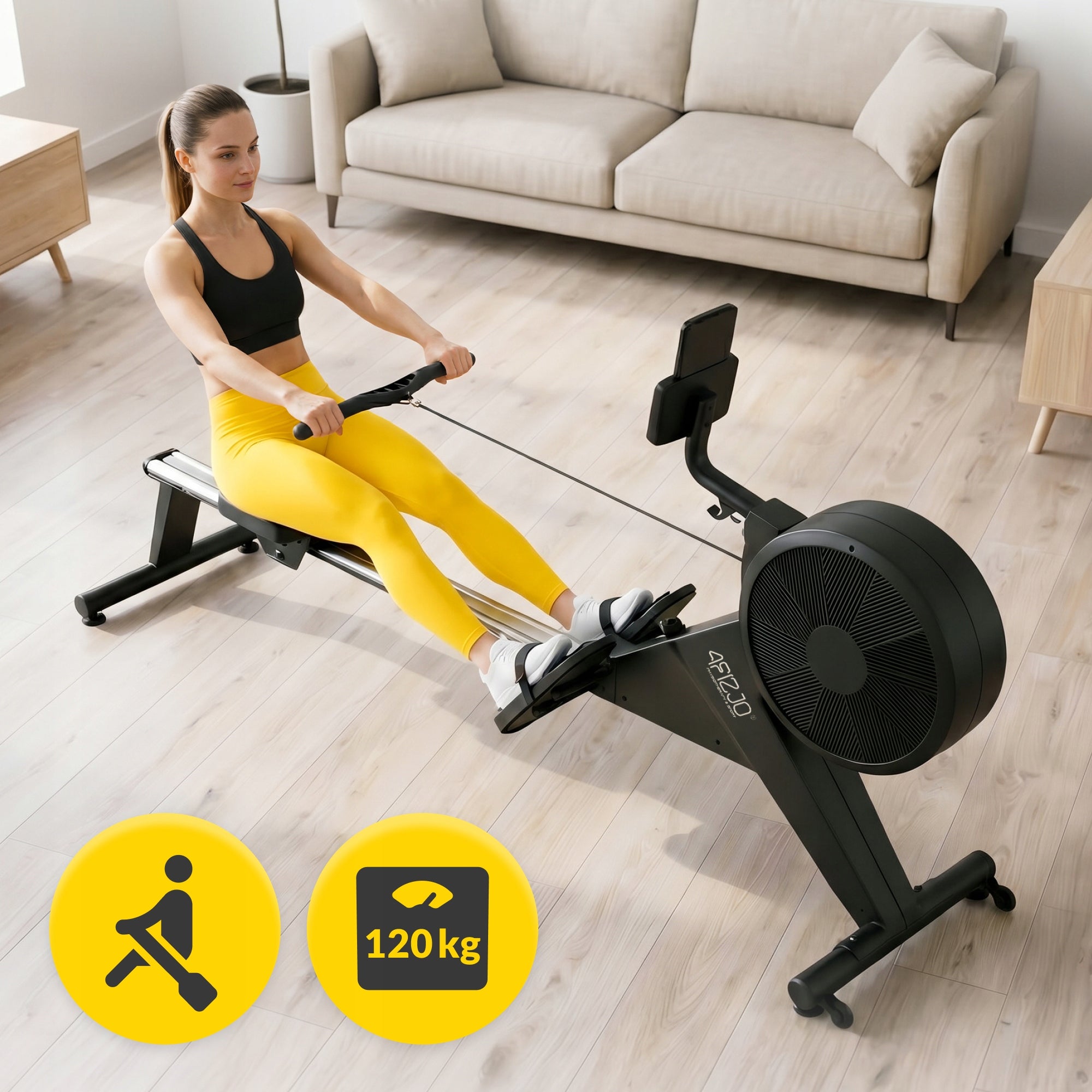 Exercise Rowing Machine Magnetic Air Training Rowing Machine Manufacturer code Wioślarz magnetyczny RM01 MY-ELITE