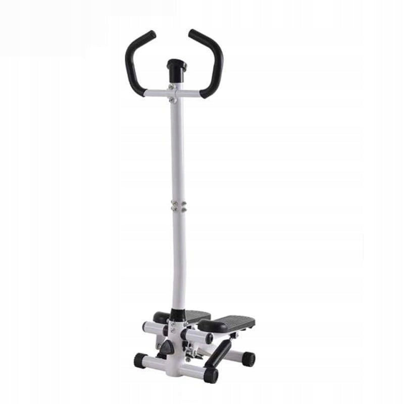 Exercise Stepper with Column and Fitness Cables LCD Counter Simple Model Stepper kolumnowy z uchwytami i linkami