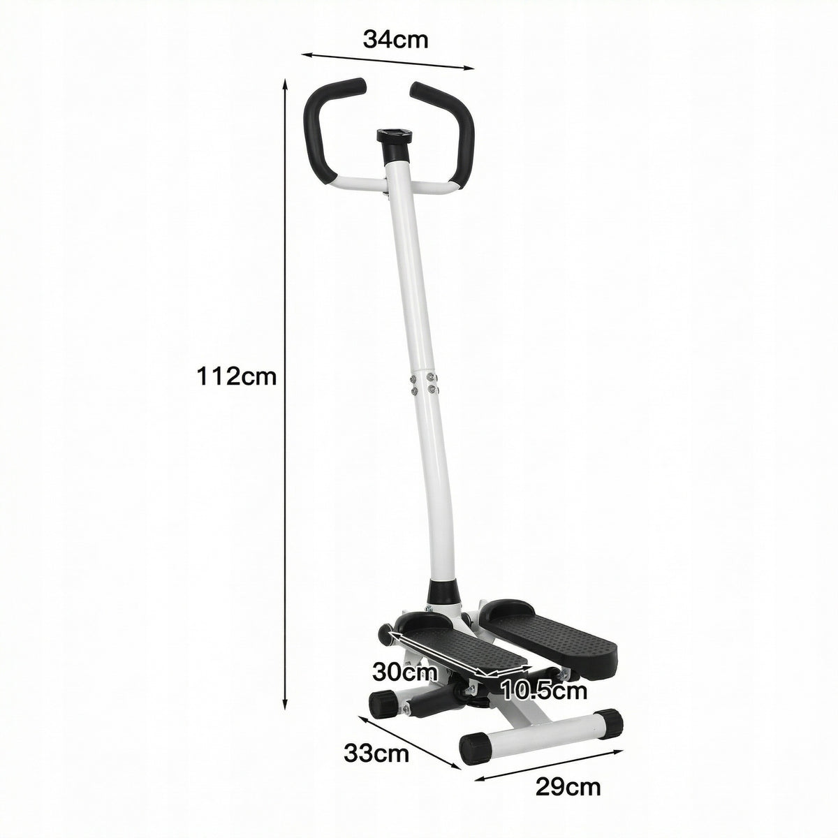 Exercise Stepper with Column and Fitness Cables LCD Counter Simple Packaging status original