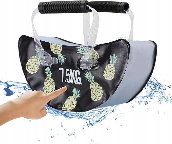 Exercise Weights Water Bag 7,5kg Hiking Black Pattern Pineapple Brand no brand