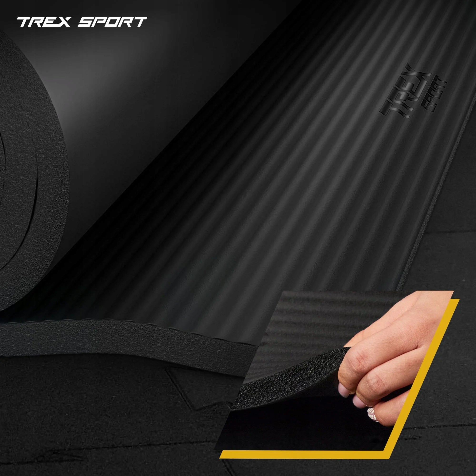 Exercise mat thick 2 cm 190x80cm yoga fitness non-slip Trex Sport Brand Trex Sport