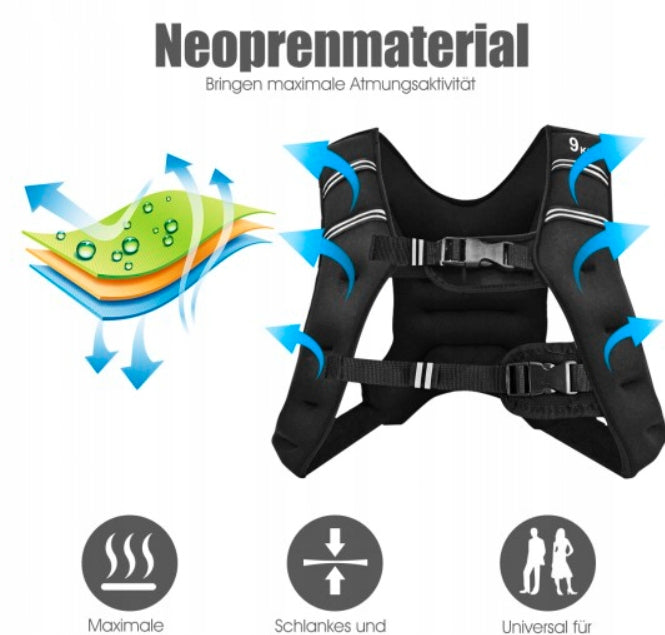 Exercise weights vest Costway 1 pc x 9 kg Brand Costway