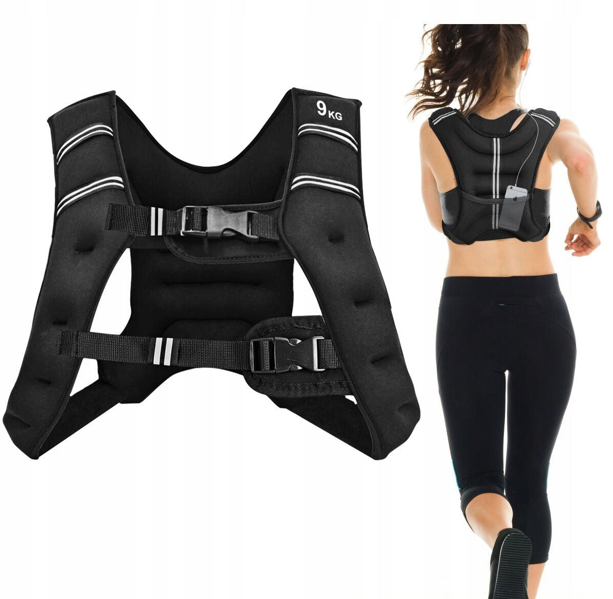 Exercise weights vest Costway 1 pc x 9 kg