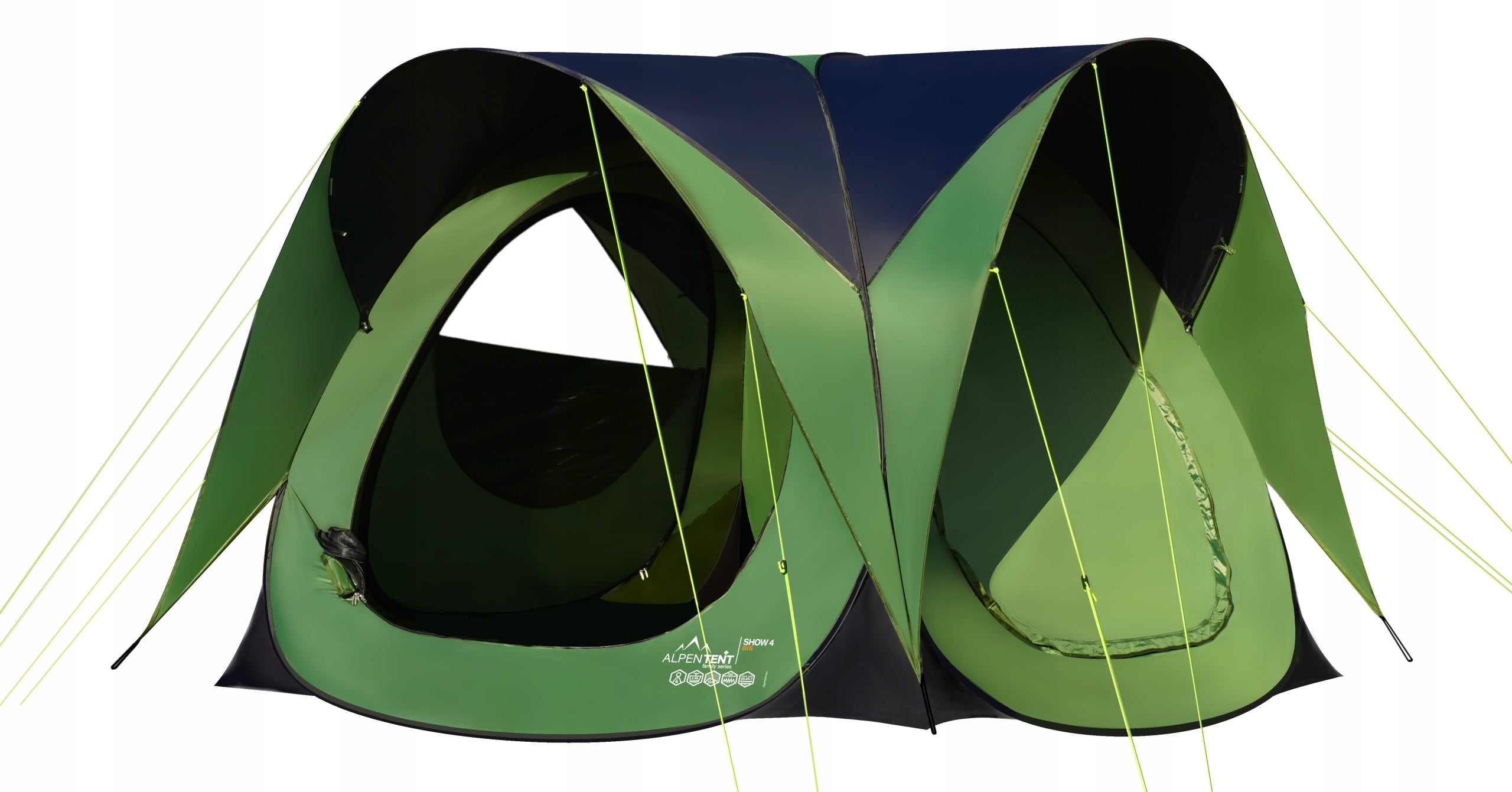 Exhibition Tent 4-Person Self-Assembly POP-UP AlpenTent Show 4 BIS Brand AlpenTent