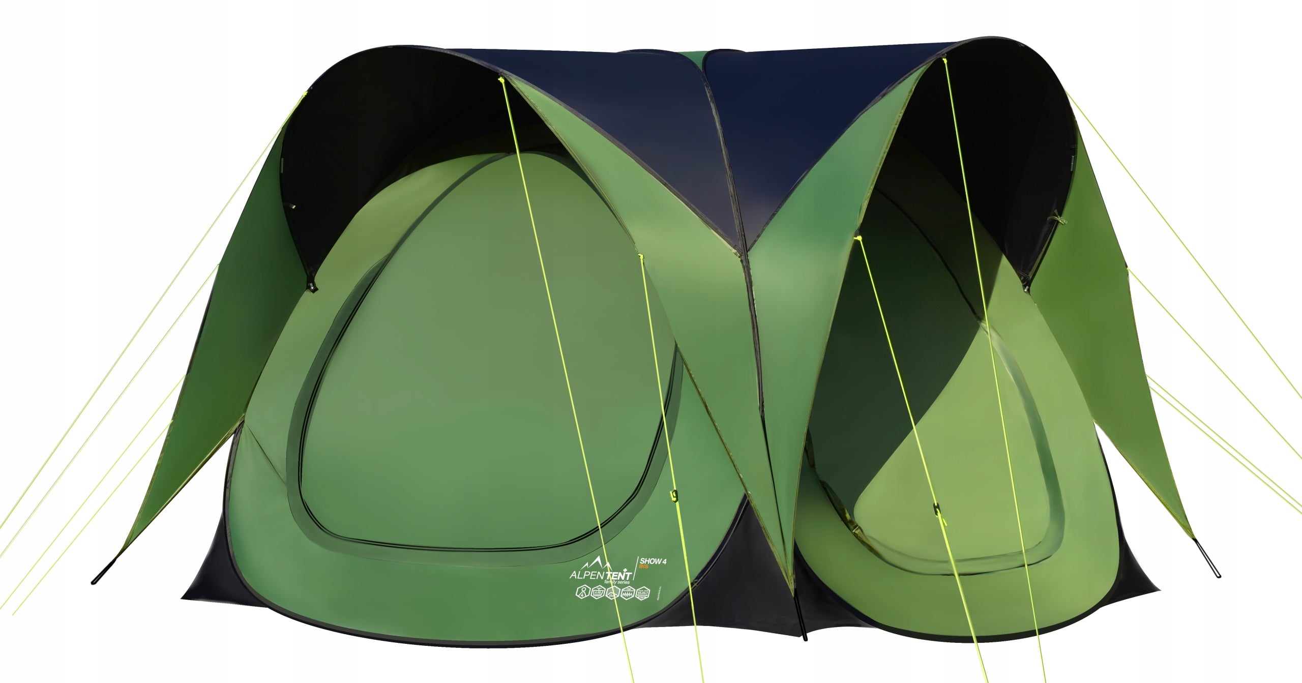 Exhibition Tent 4-Person Self-Assembly POP-UP AlpenTent Show 4 BIS