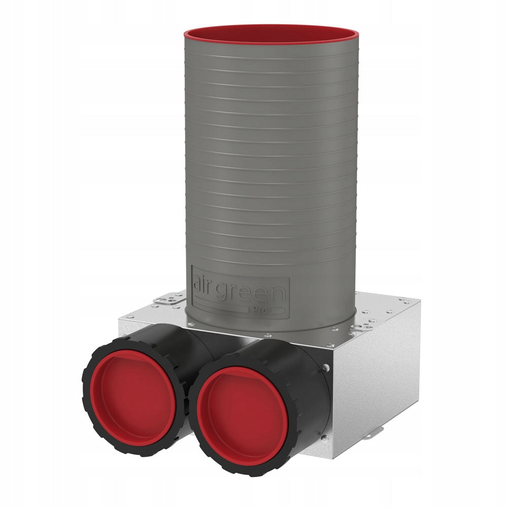 Expansion Box 2x75 Ø 125 mm Hybrid Angle Mute AIR GREEN PRO