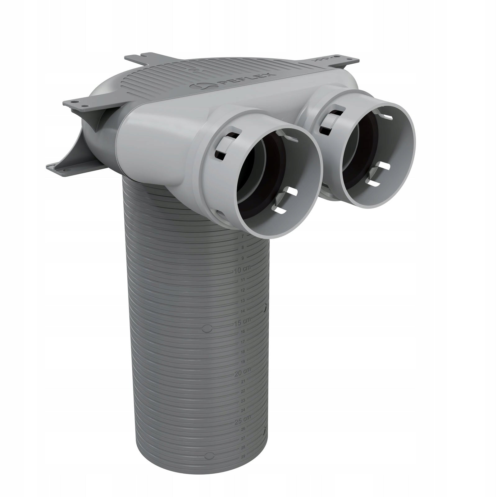 Expansion box PEFLEX PP 2x75 muff with ceiling extension