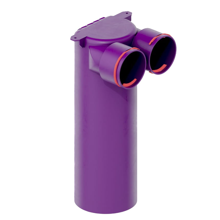 Expansion box for recuperation fi 125 2x75 Max-Vent