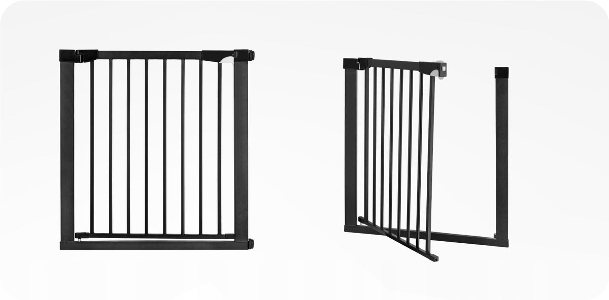 Expansion safety gate MoMi PAXI PLUS black 75-103 cm Manufacturer code KPRMMPAXIPLBK