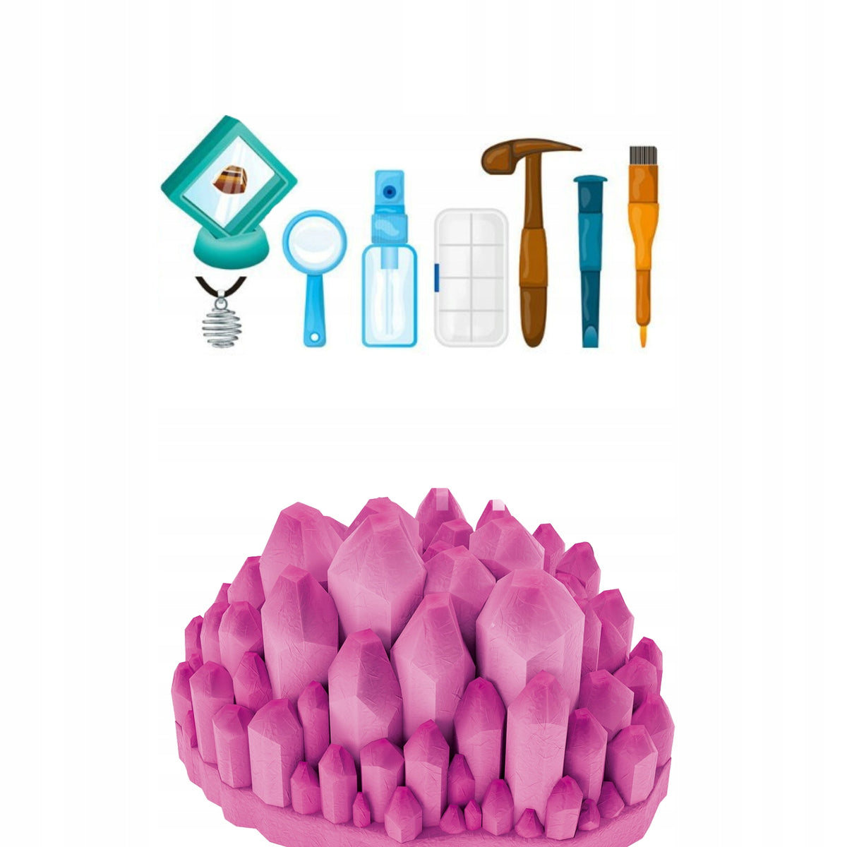 Experimental Set Archaeologist of Diamond Crystals Excavations Crystals Packaging status original
