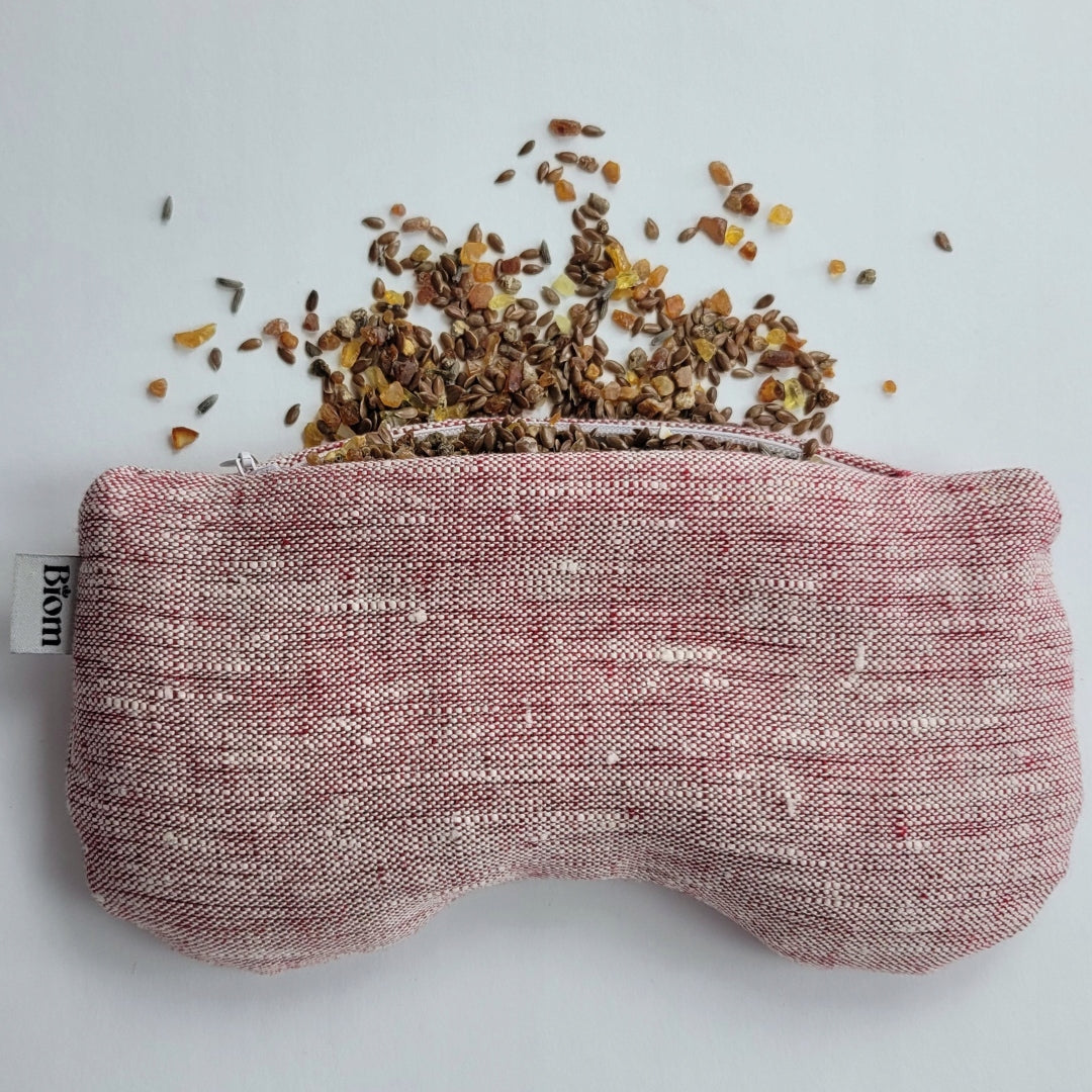 Eye pillow LINEN flaxseed+amber YOGA/RELAX