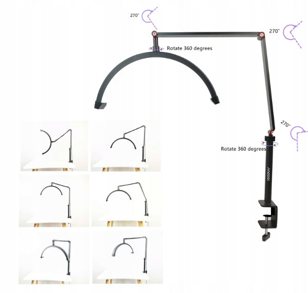 Eyelash Extension Cosmetic Lamp with LED Desk Phone Holder Manufacturer code Lampa Do Przedłużania Rzęs Kosmetyczna LED