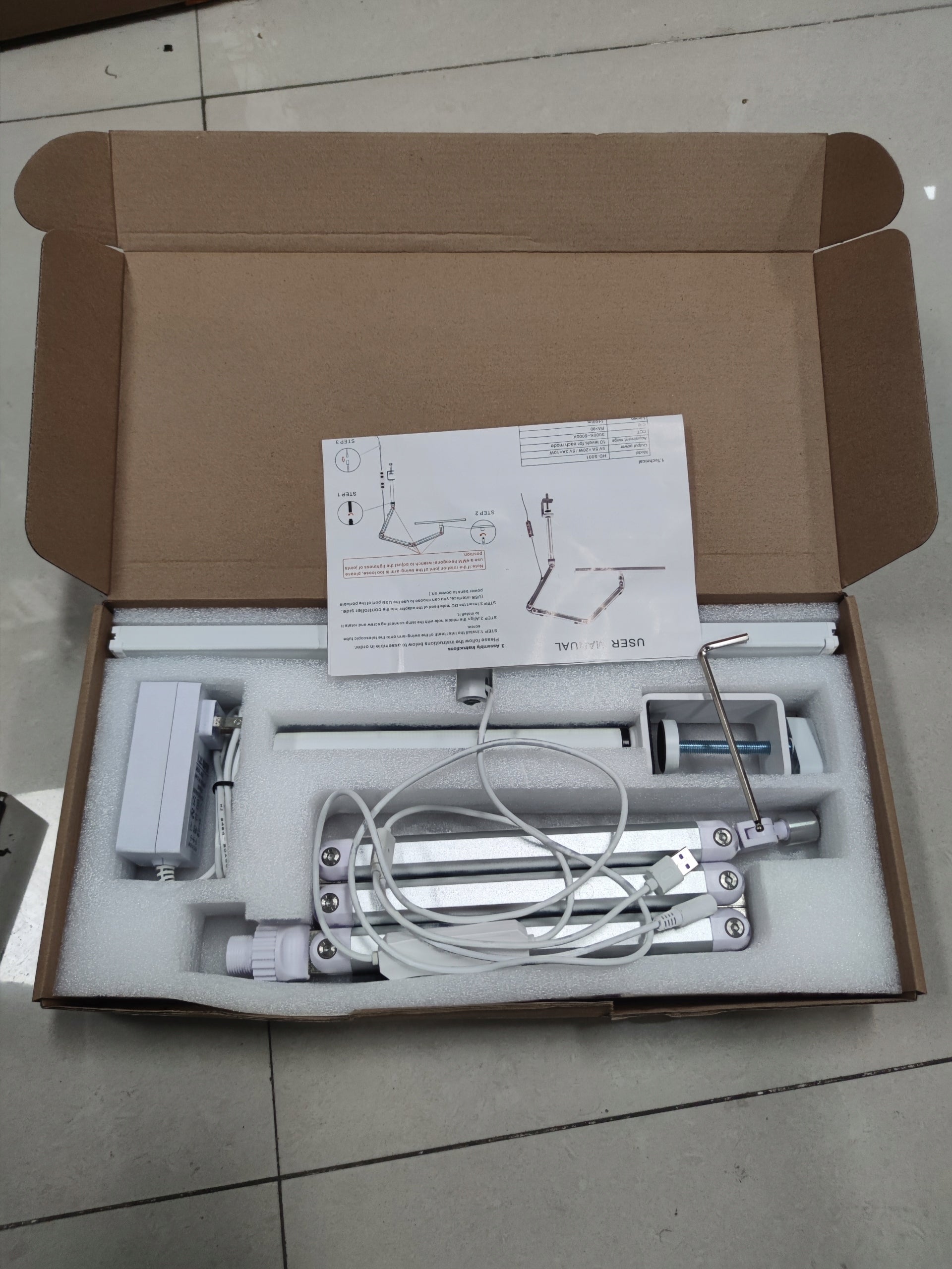 Eyelash Extension Lamp with Clamp Andoer Lash Light Dimmable Desk LED Light Brand no brand
