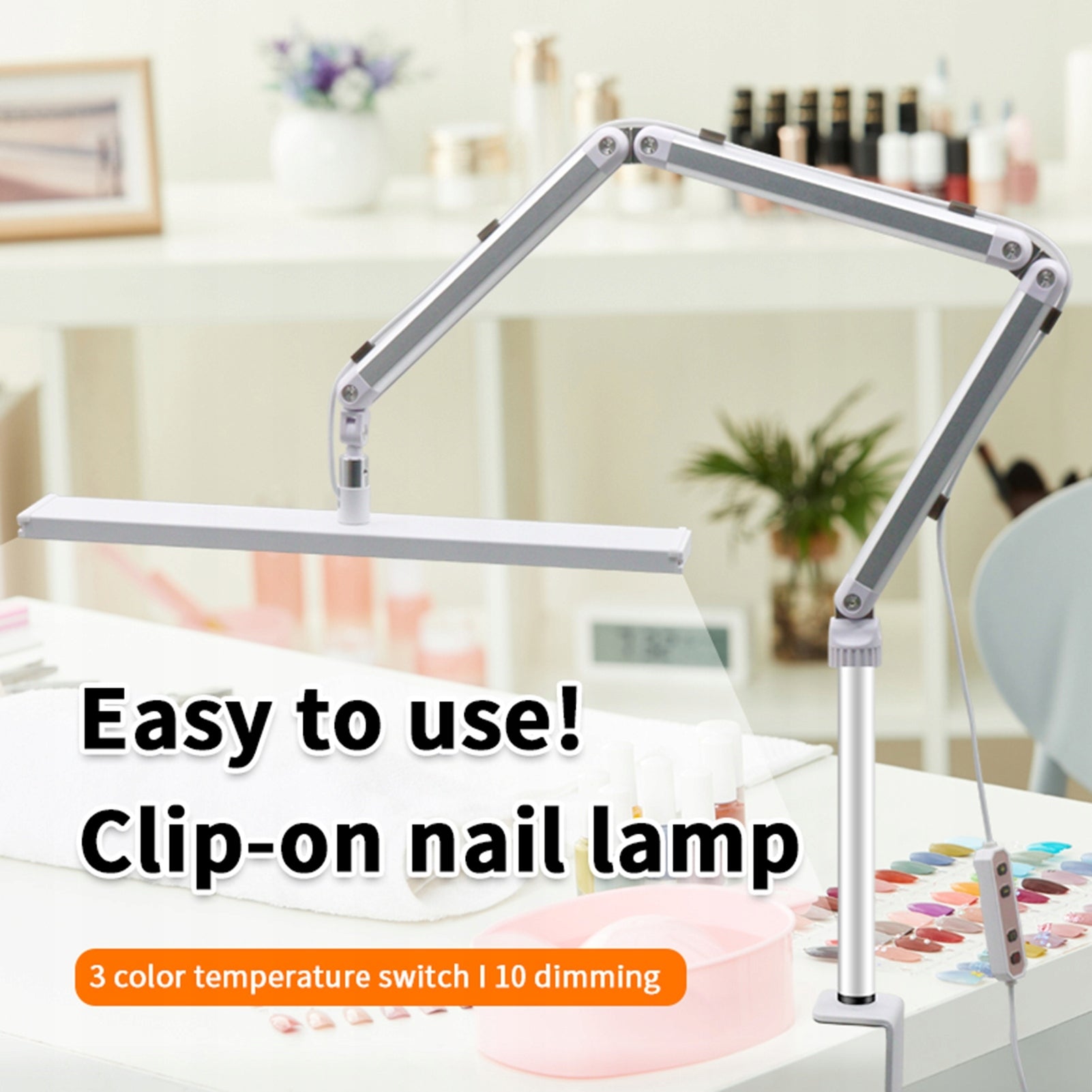 Eyelash Extension Lamp with Clamp Andoer Lash Light Dimmable Desk LED Light Power 1.01 W