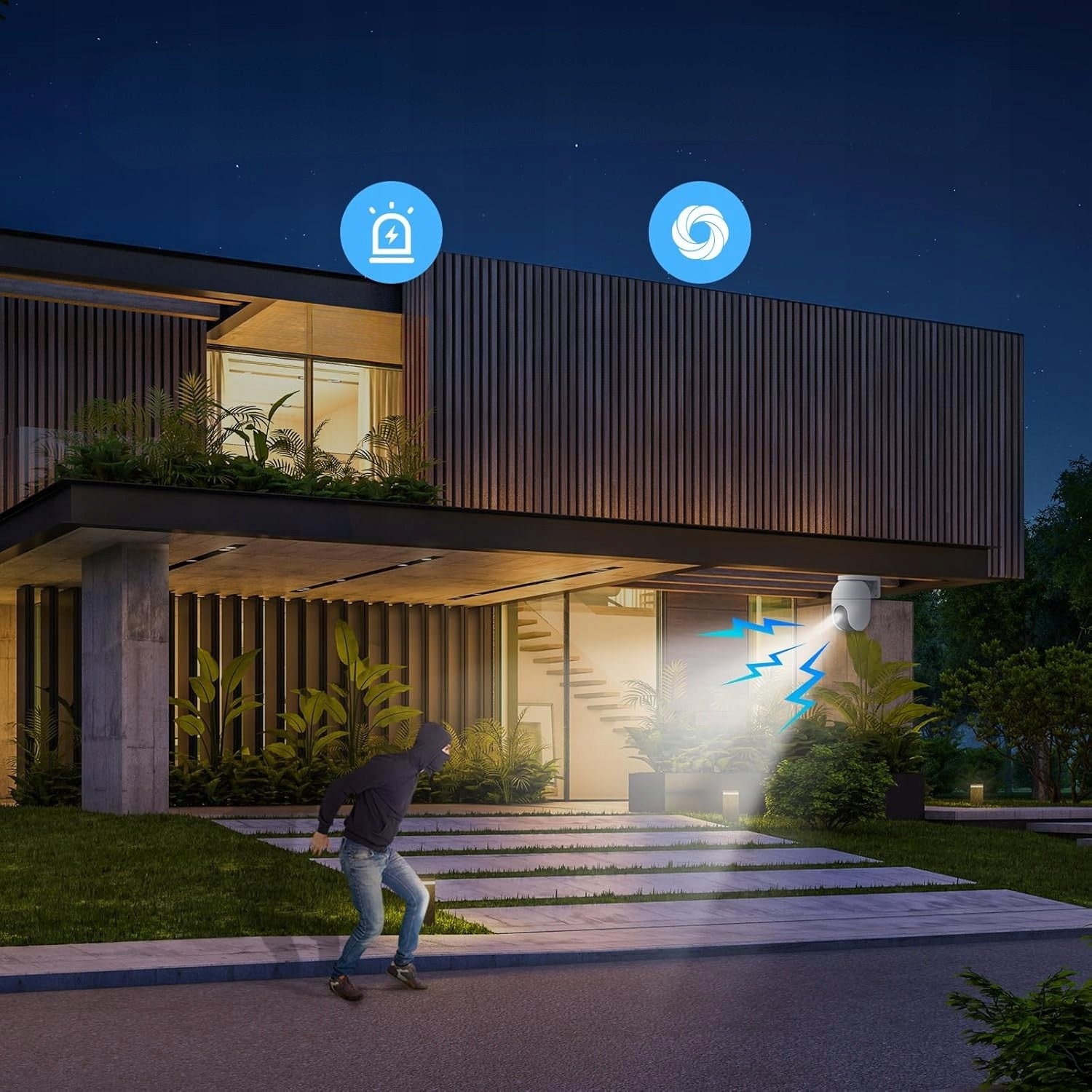 Ezviz C8c 2MP 1080p Rotating Outdoor AI Detection Night Mode Kind external