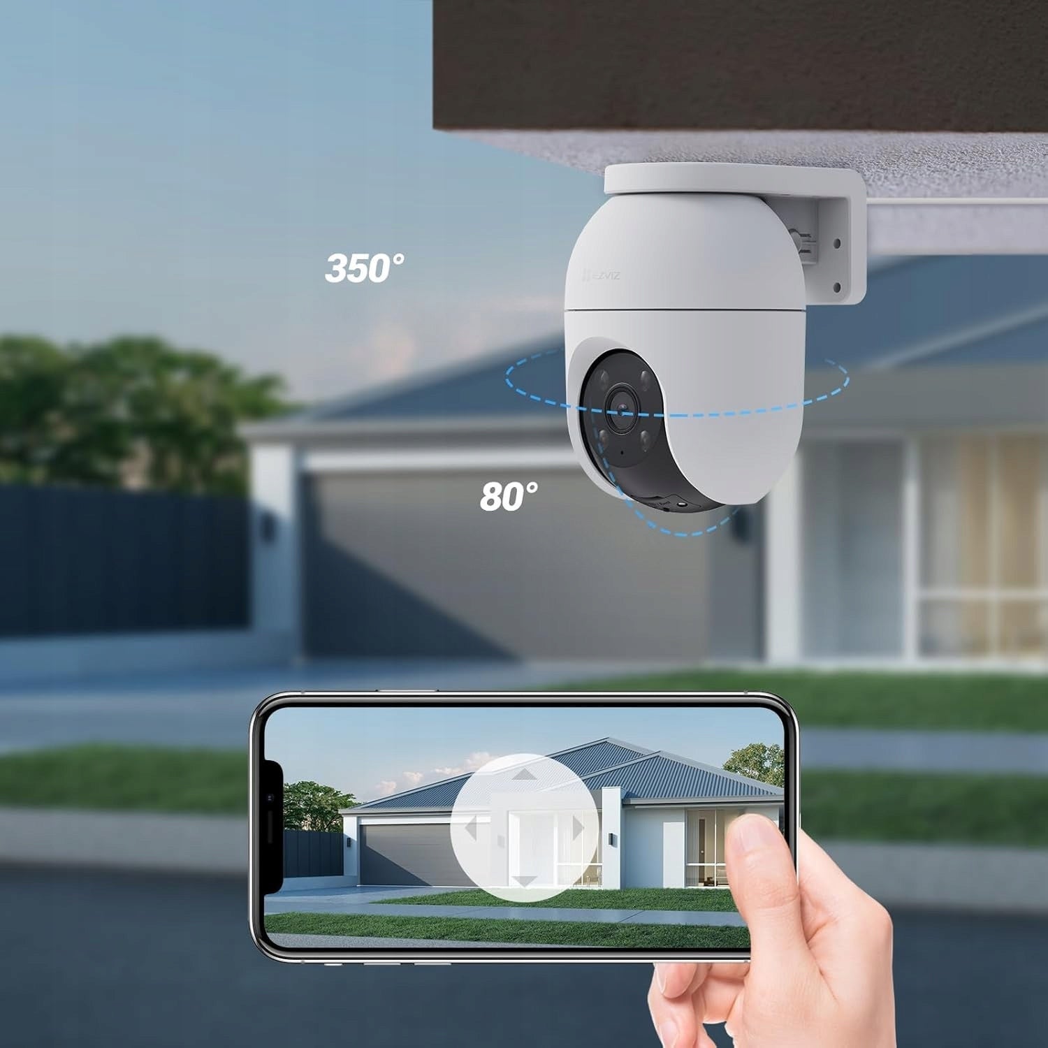 Ezviz C8c 2MP 1080p Rotating Outdoor AI Detection Night Mode Packaging status original