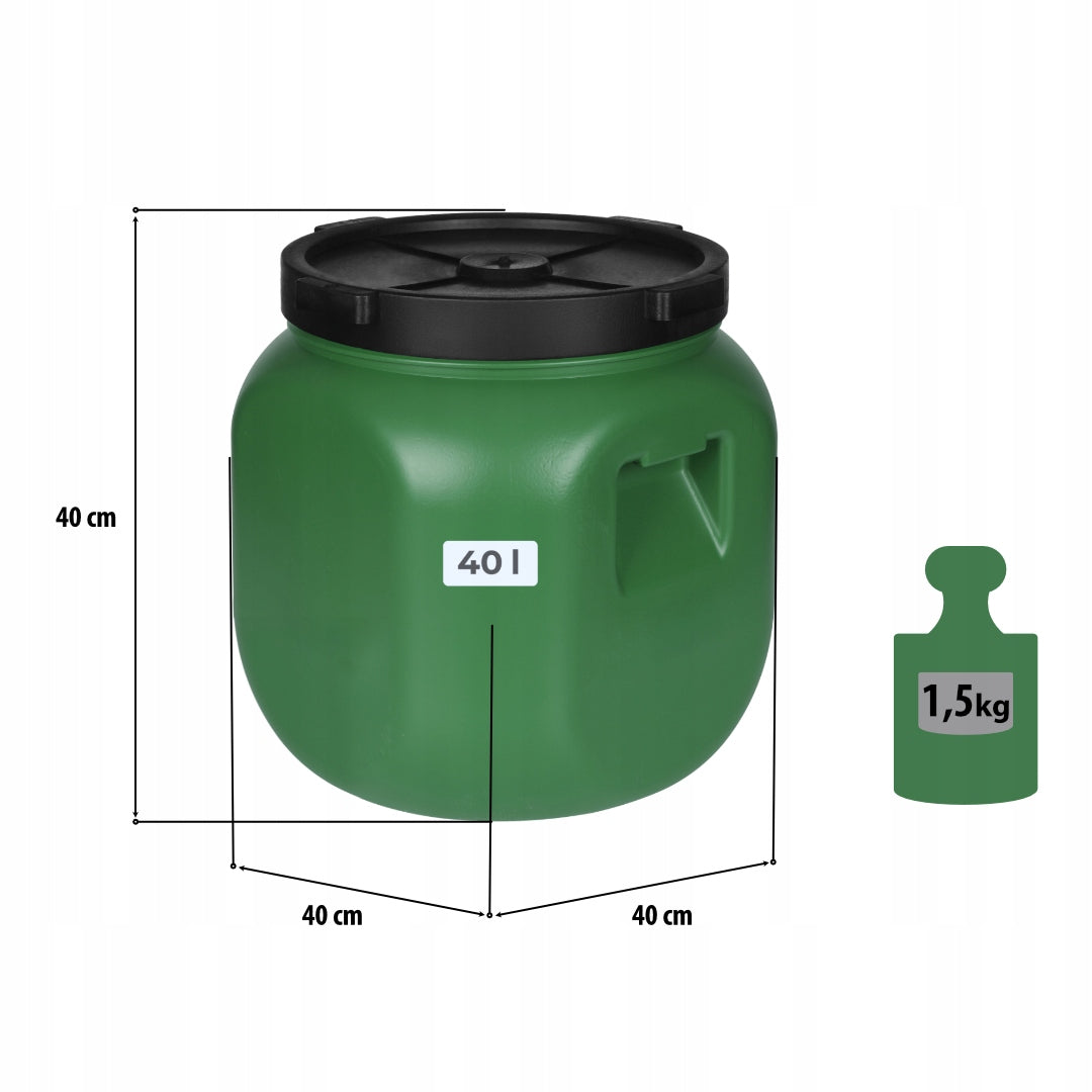 F&R 40L PLASTIC BARREL WITH TAP FOR RAINWATER AND STORAGE Brand no brand