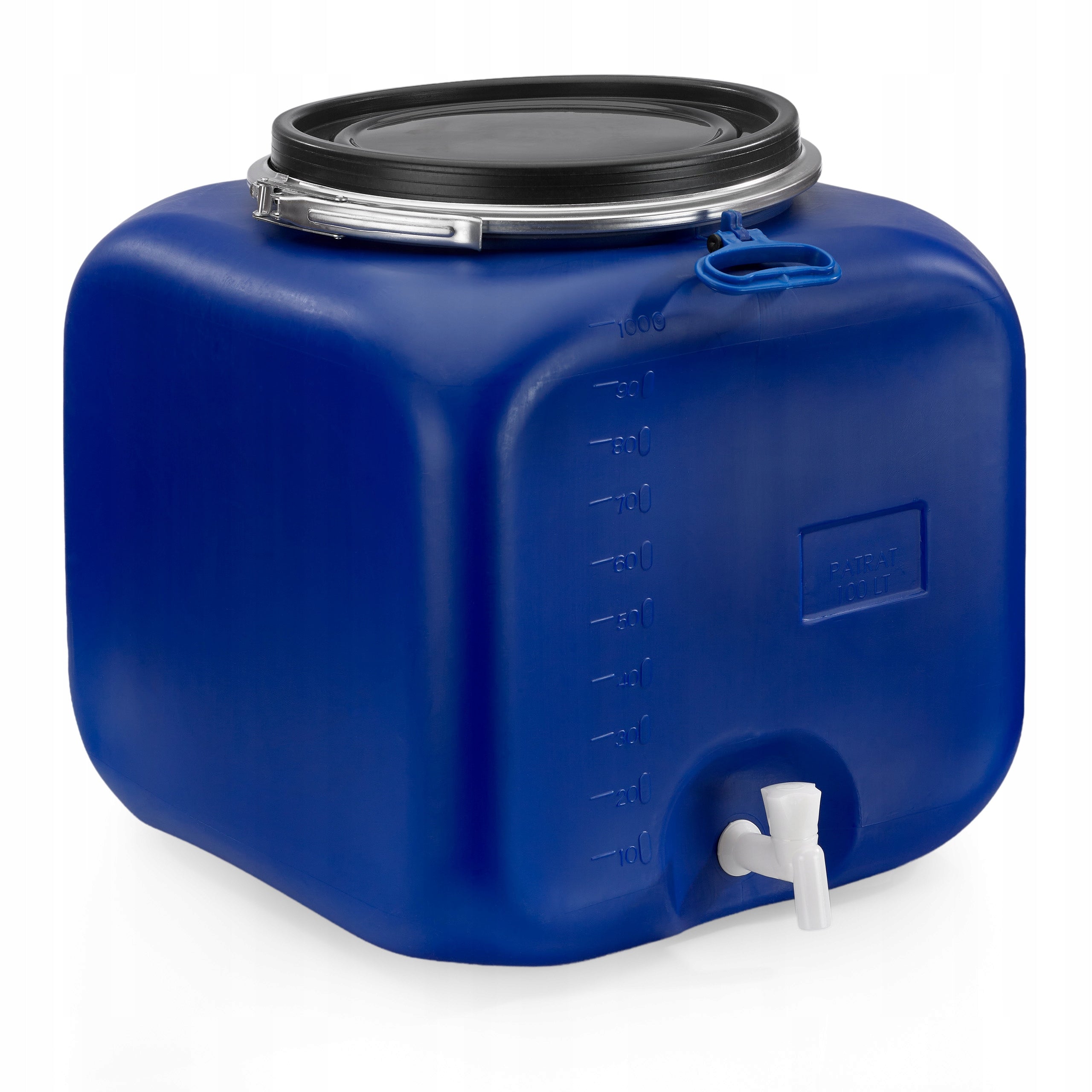 F&R BARREL 100L SQUARE FOR CABBAGE PICKLING WATER WITH CLAMP AND TAP