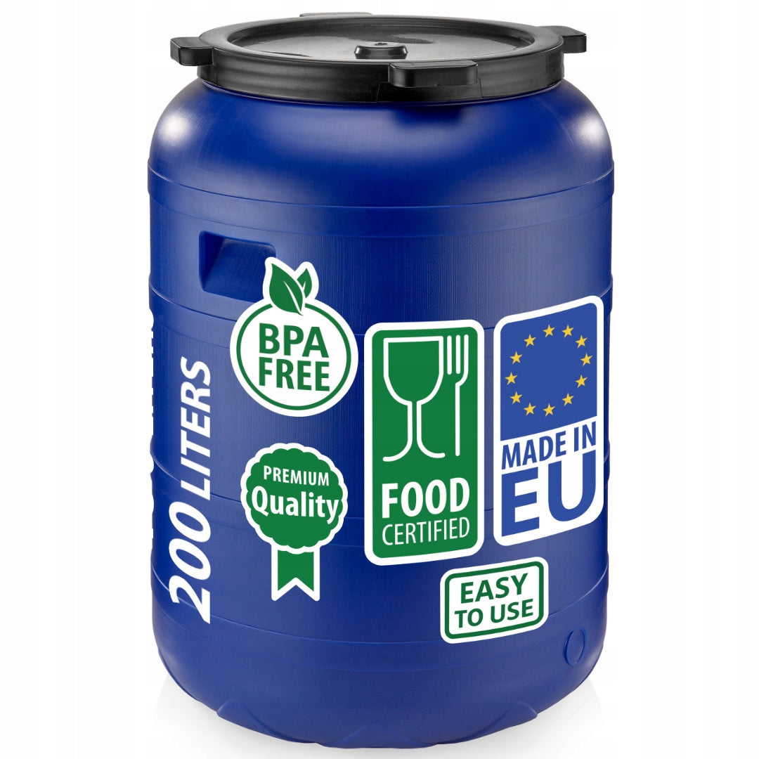 F&R PLASTIC BARREL 200L FOR PICKLING CABBAGE FOR BLUE WATER Manufacturer code FR0423