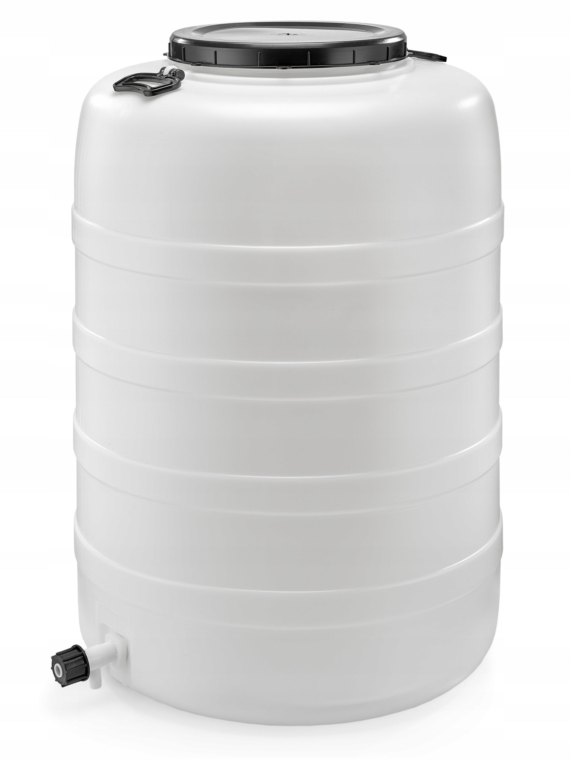 F&R PLASTIC BARREL 200L FOR WATER PICKLING WITH PRESSURE AND TAP WHITE