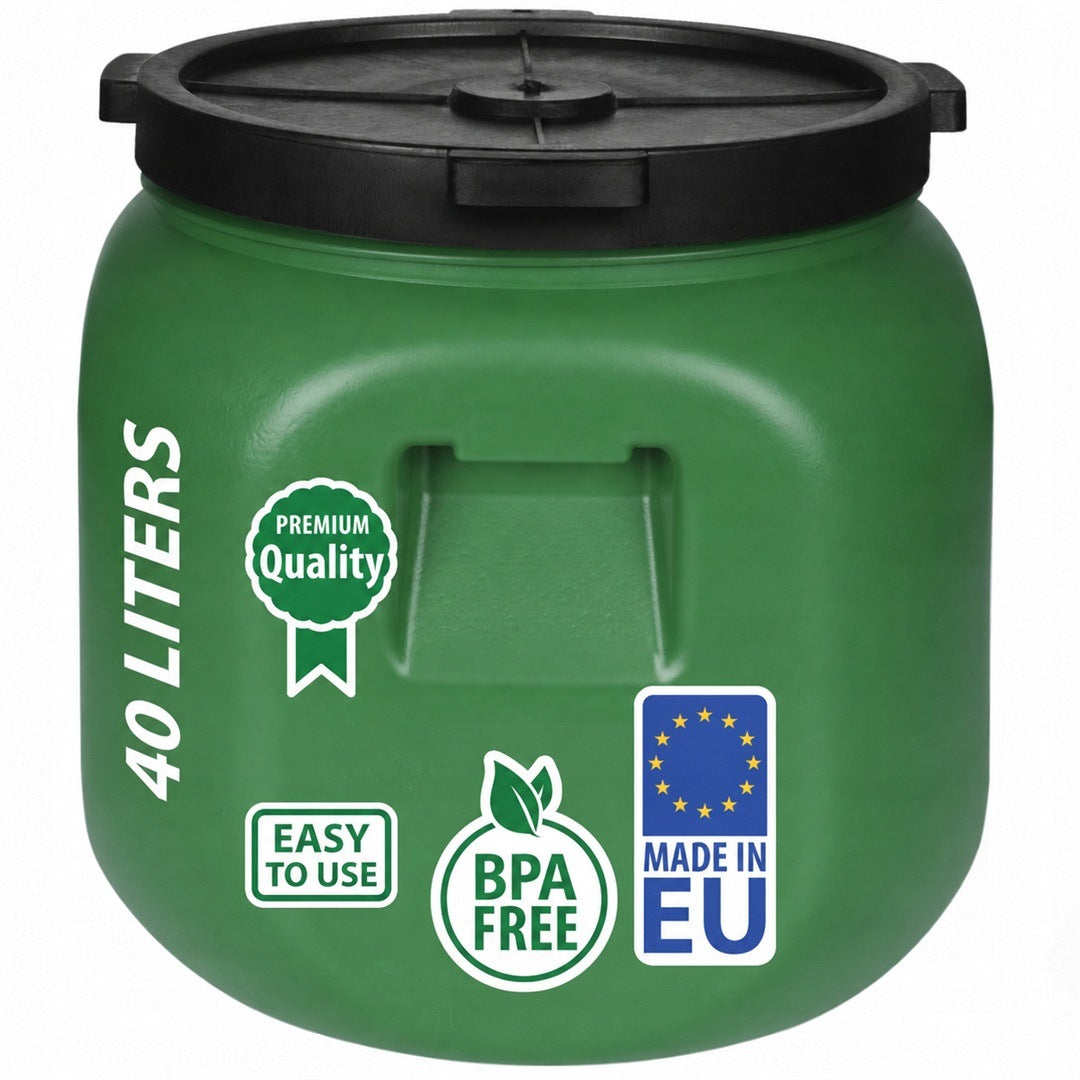 F&R PLASTIC BARREL 40L SQUARE FOR RAINWATER AND STORAGE Manufacturer code FR0351