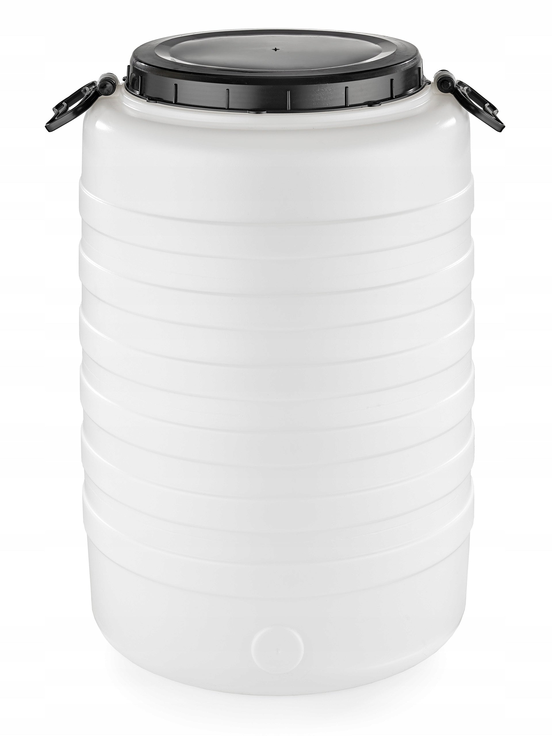 F&R PLASTIC BARREL 60L FOR WATER PICKLING WITH PRESSURE AND HANDLES WHITE